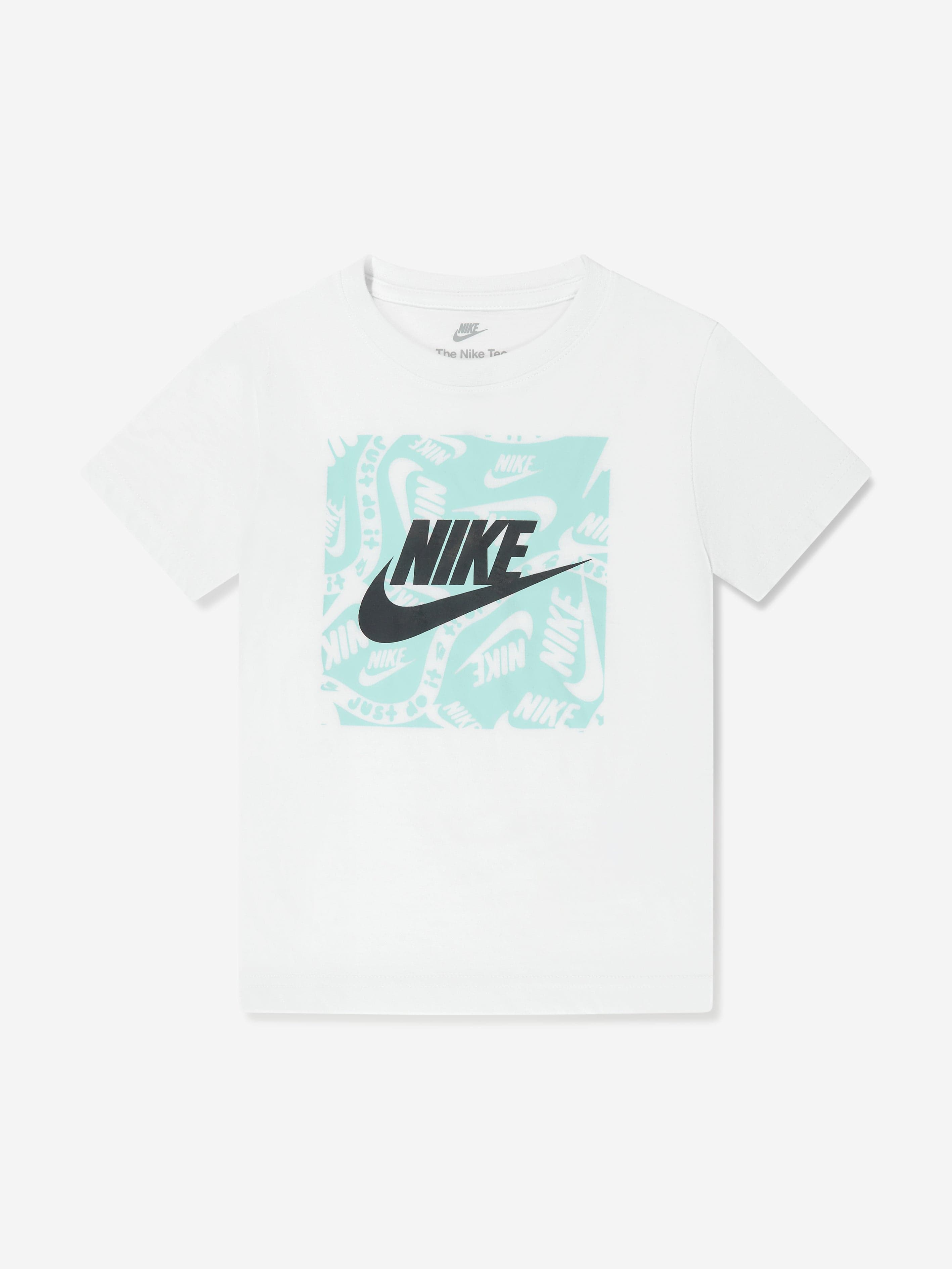 Nike Boys Brandmark Square T-Shirt in White