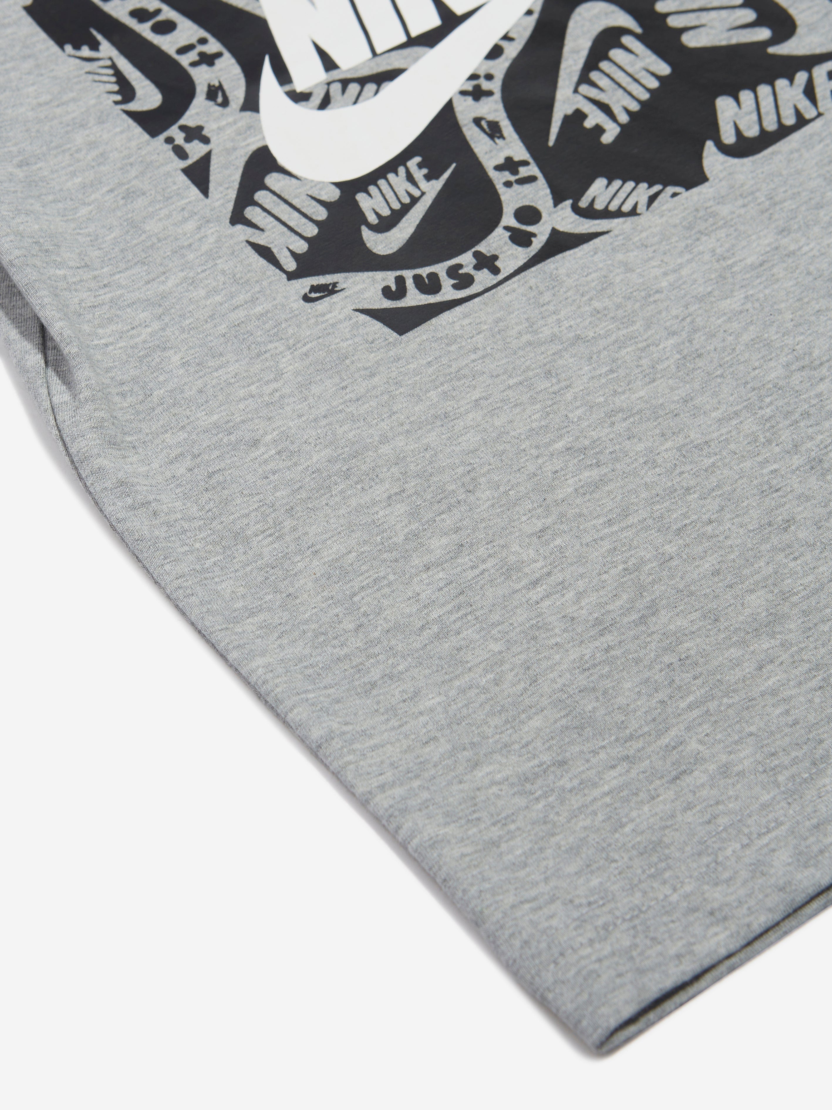 Nike Boys Brandmark Square T-Shirt in Grey