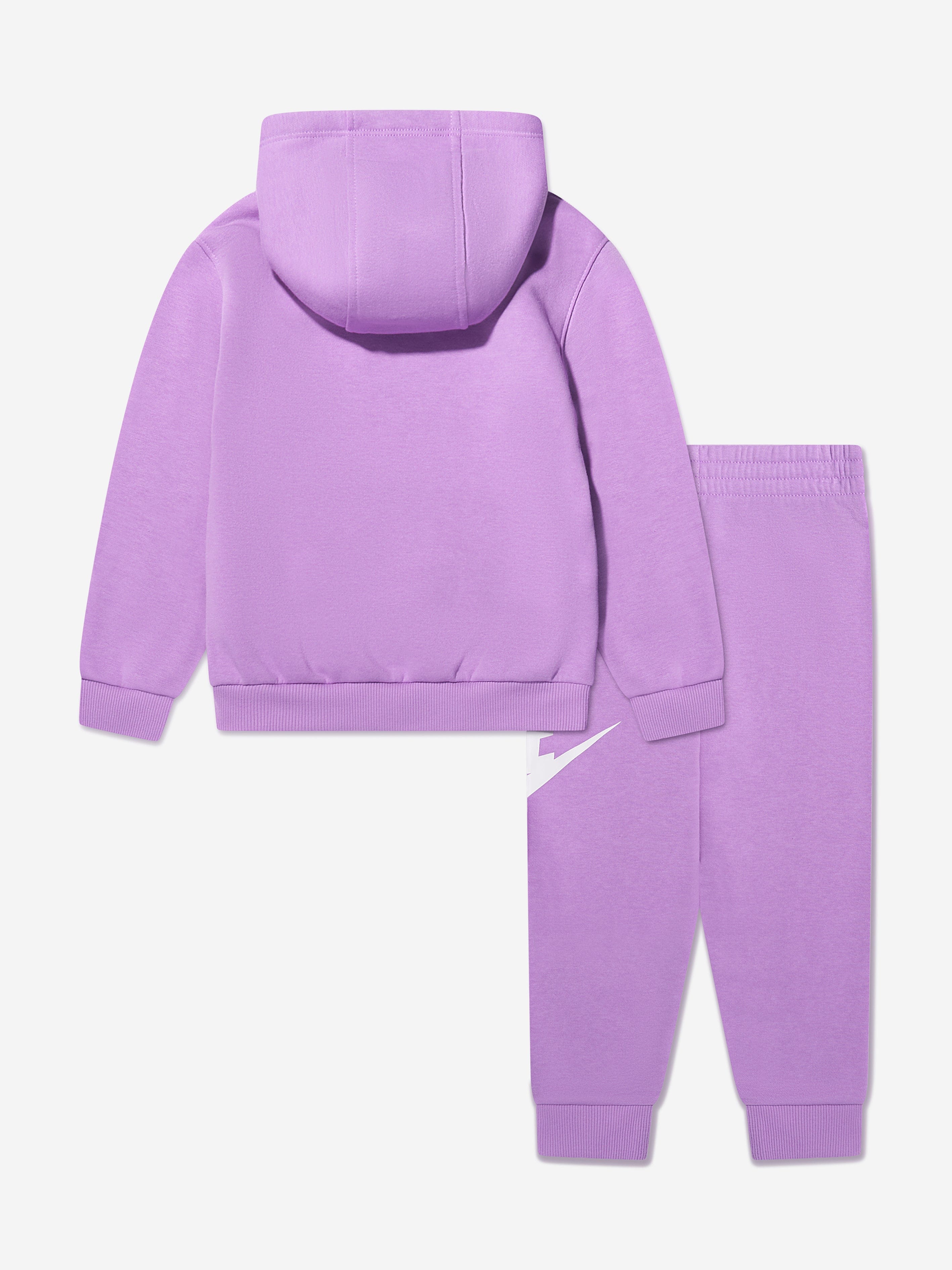 Nike Girls NKN Club Fleece Tracksuit in Purple