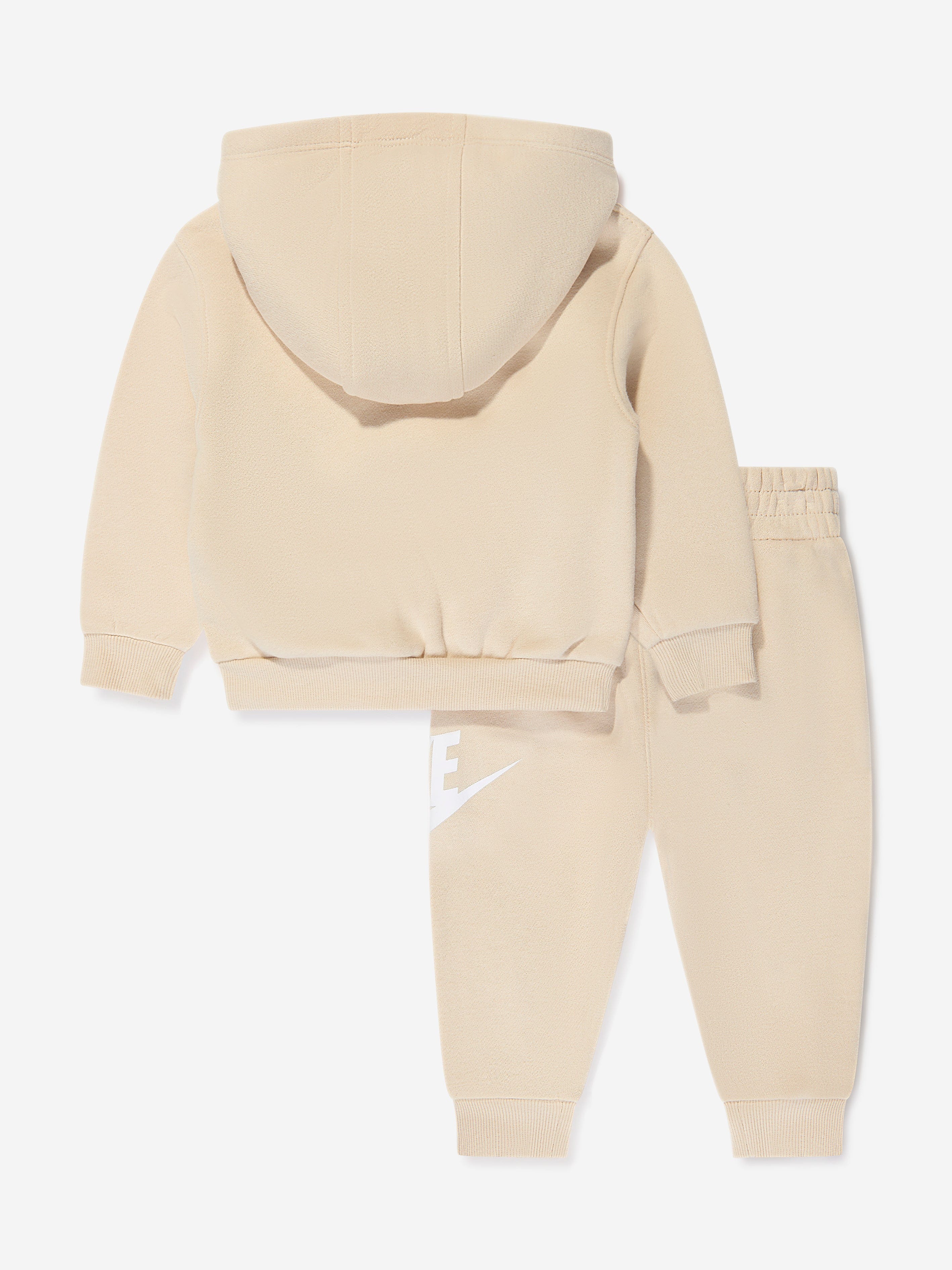 Nike Kids NKN Club Fleece Tracksuit in Beige