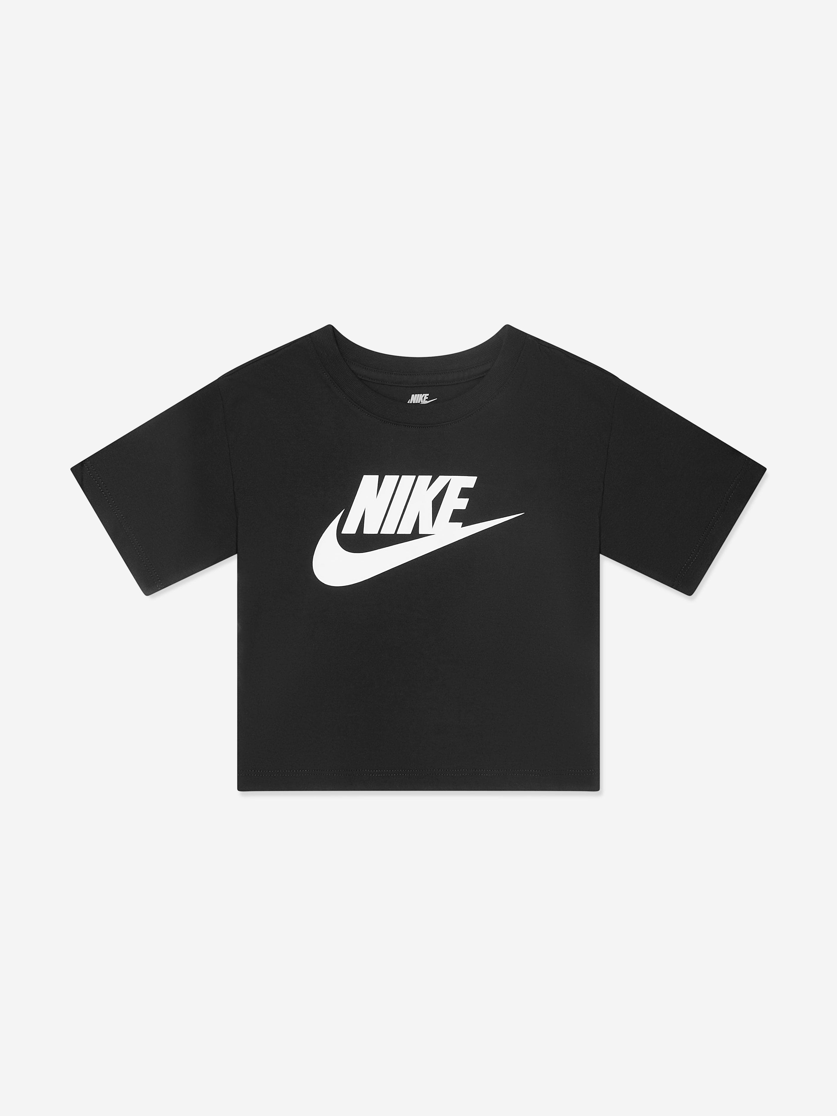 Nike Girls HBR Club Boxy T-Shirt in Black