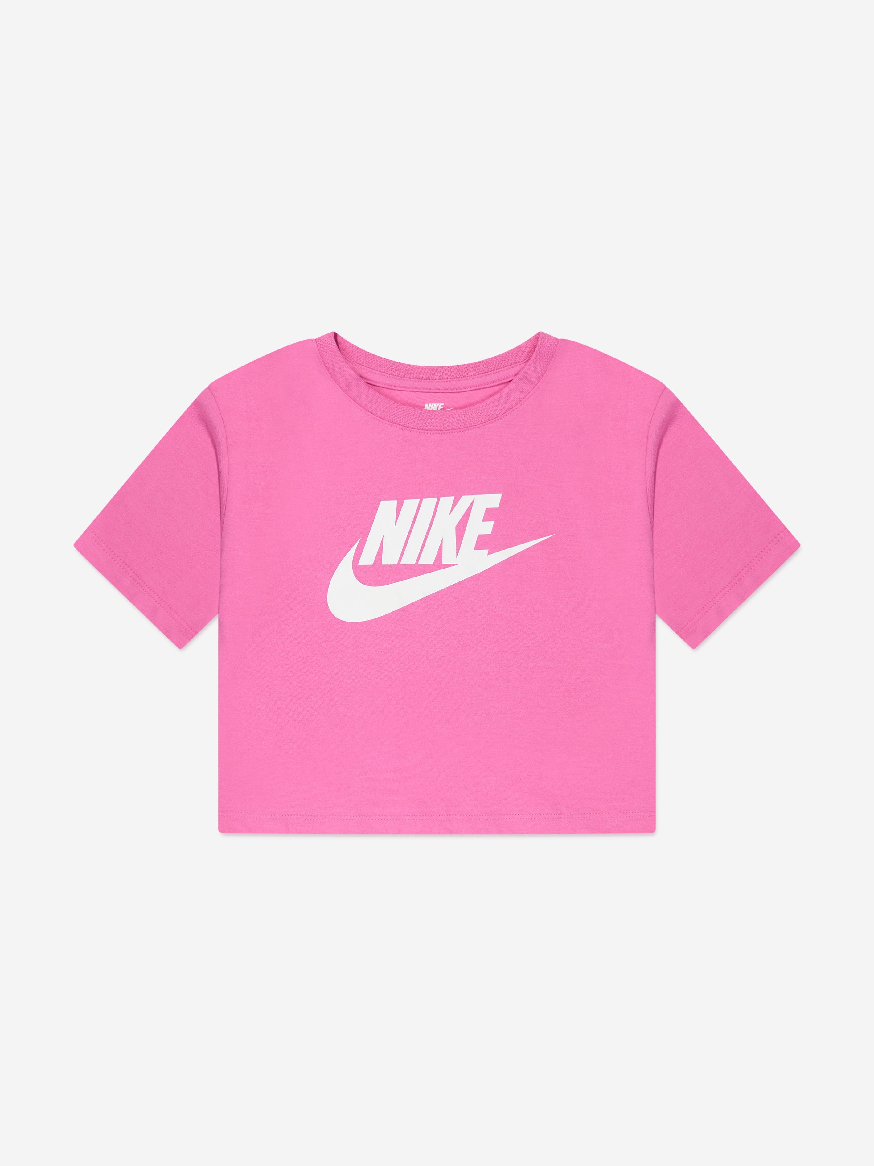 Nike Girls HBR Club Boxy T-Shirt in Pink