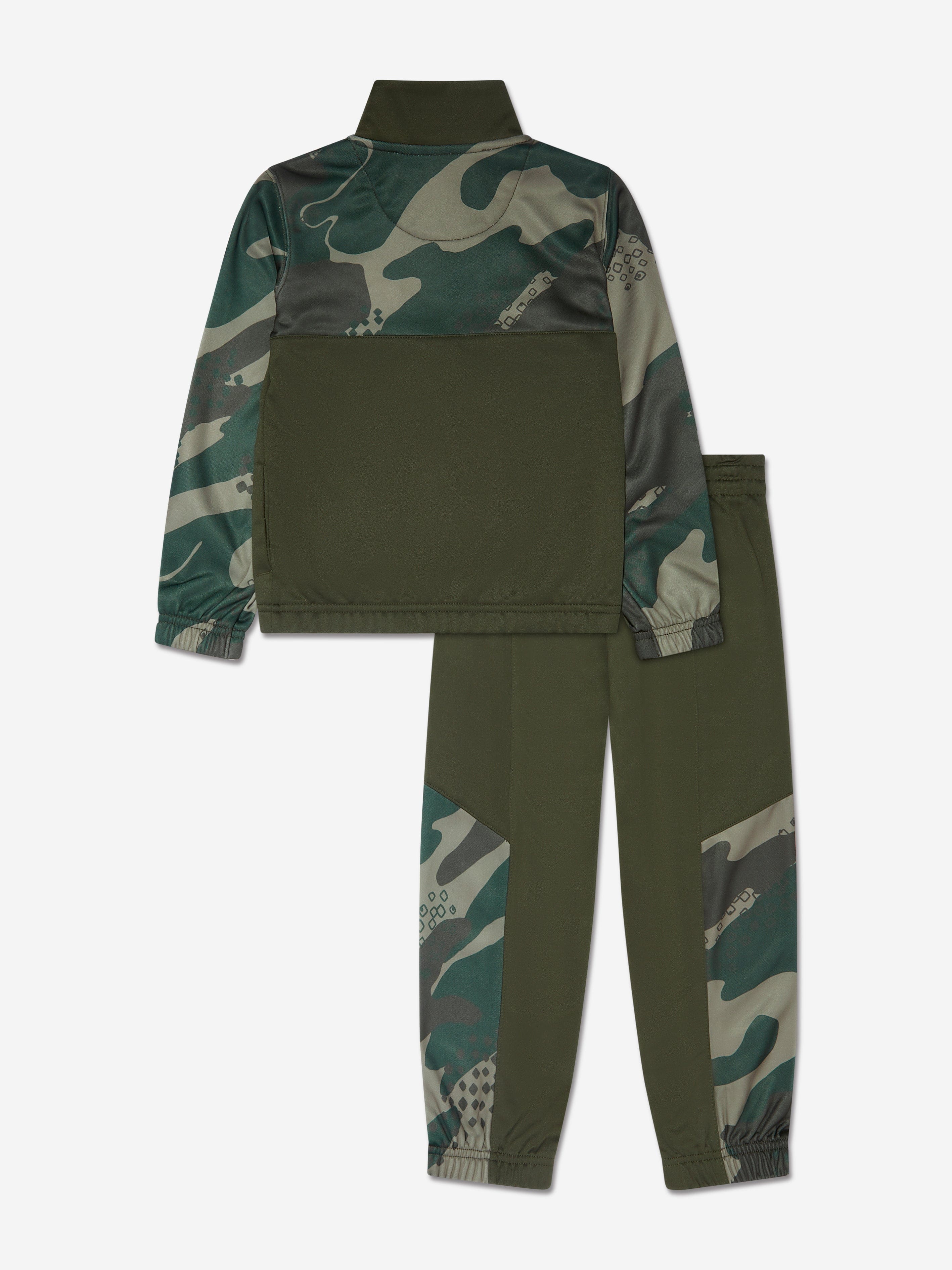 Nike Boys NSW Club Camo Tracksuit in Green