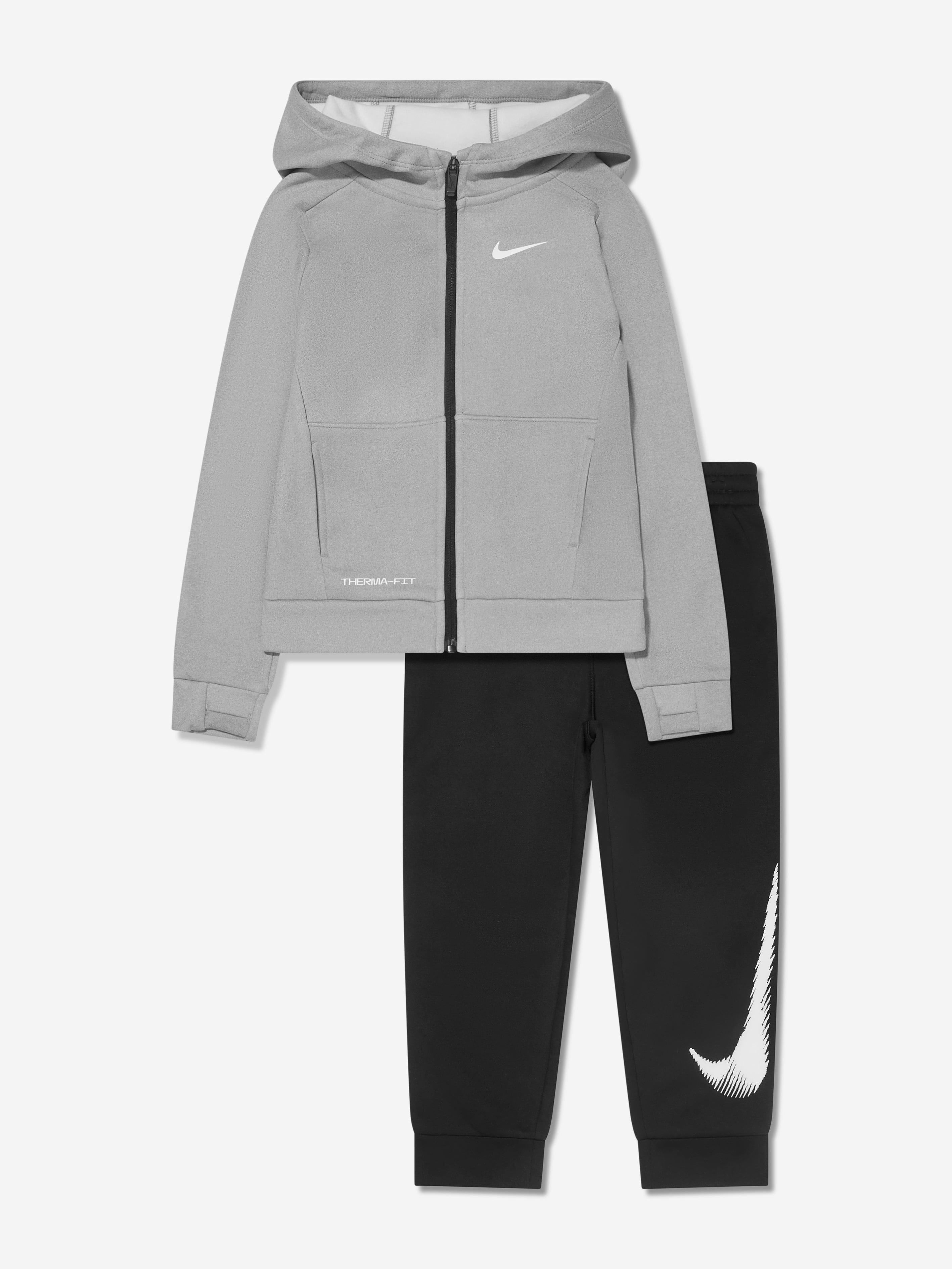 Nike Boys AOP Tracksuit in Black