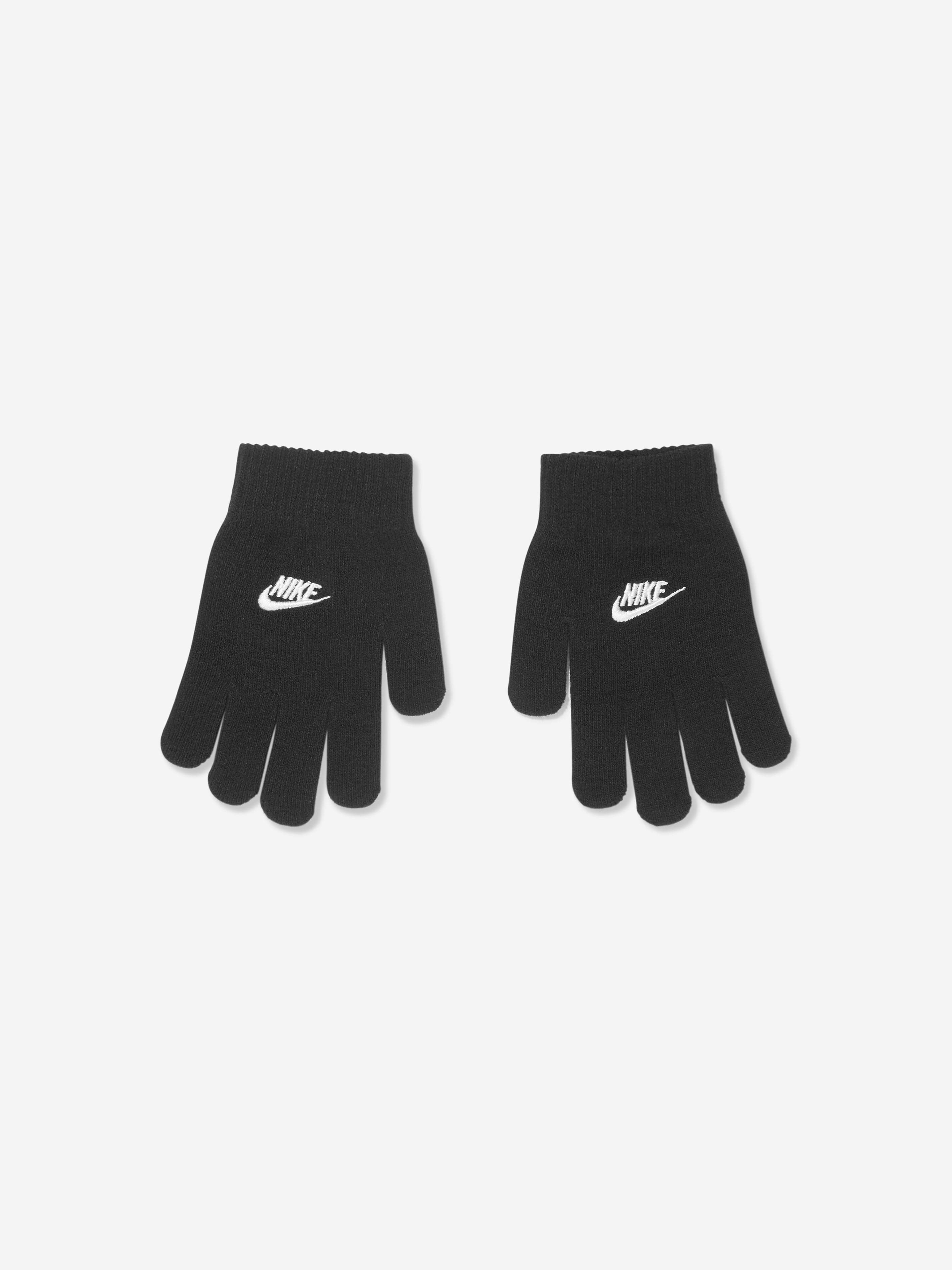 Nike Boys Futura Beanie Hat And Gloves Set in Black