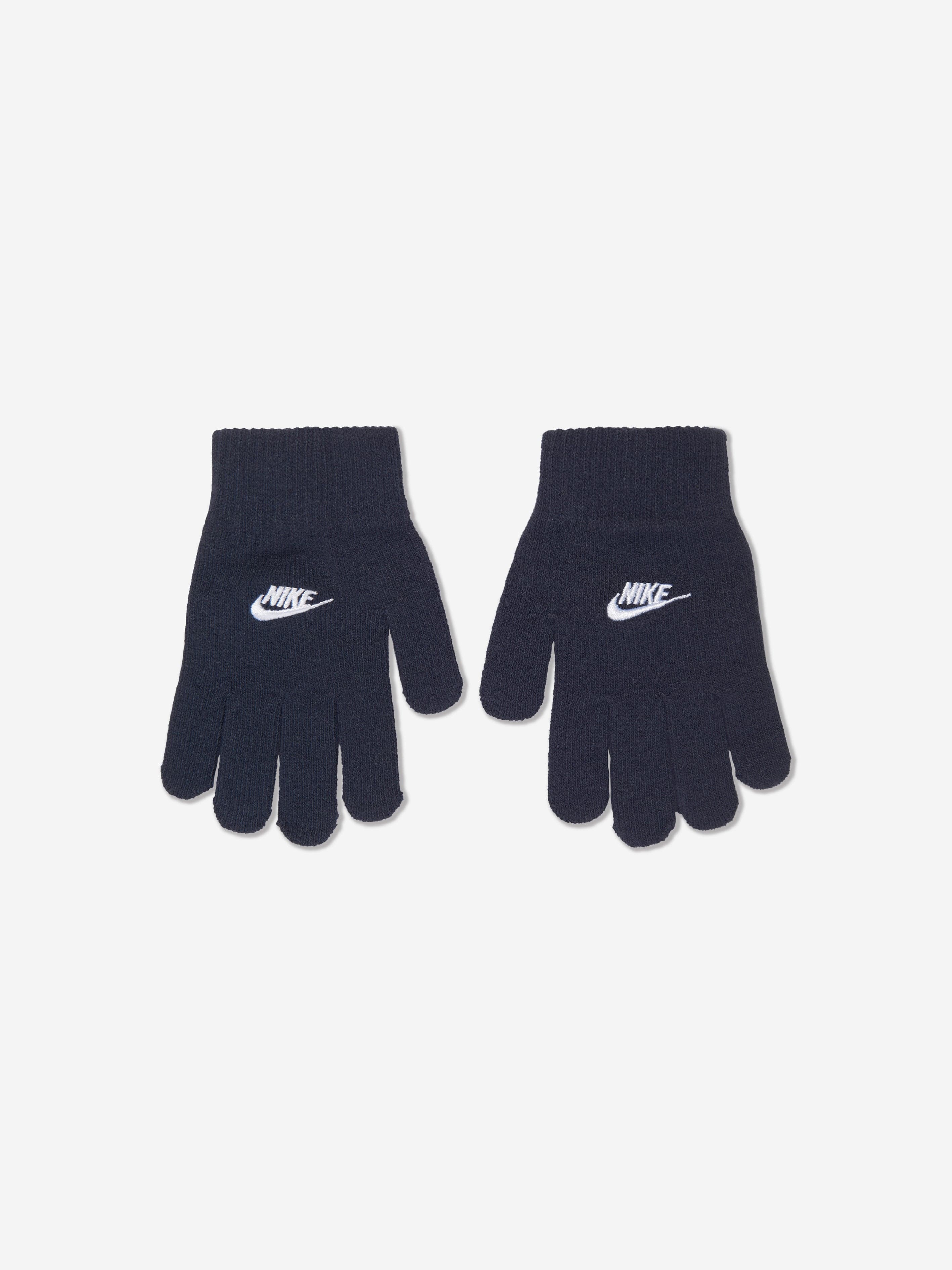 Nike Boys Futura Beanie Hat And Gloves Set in Navy