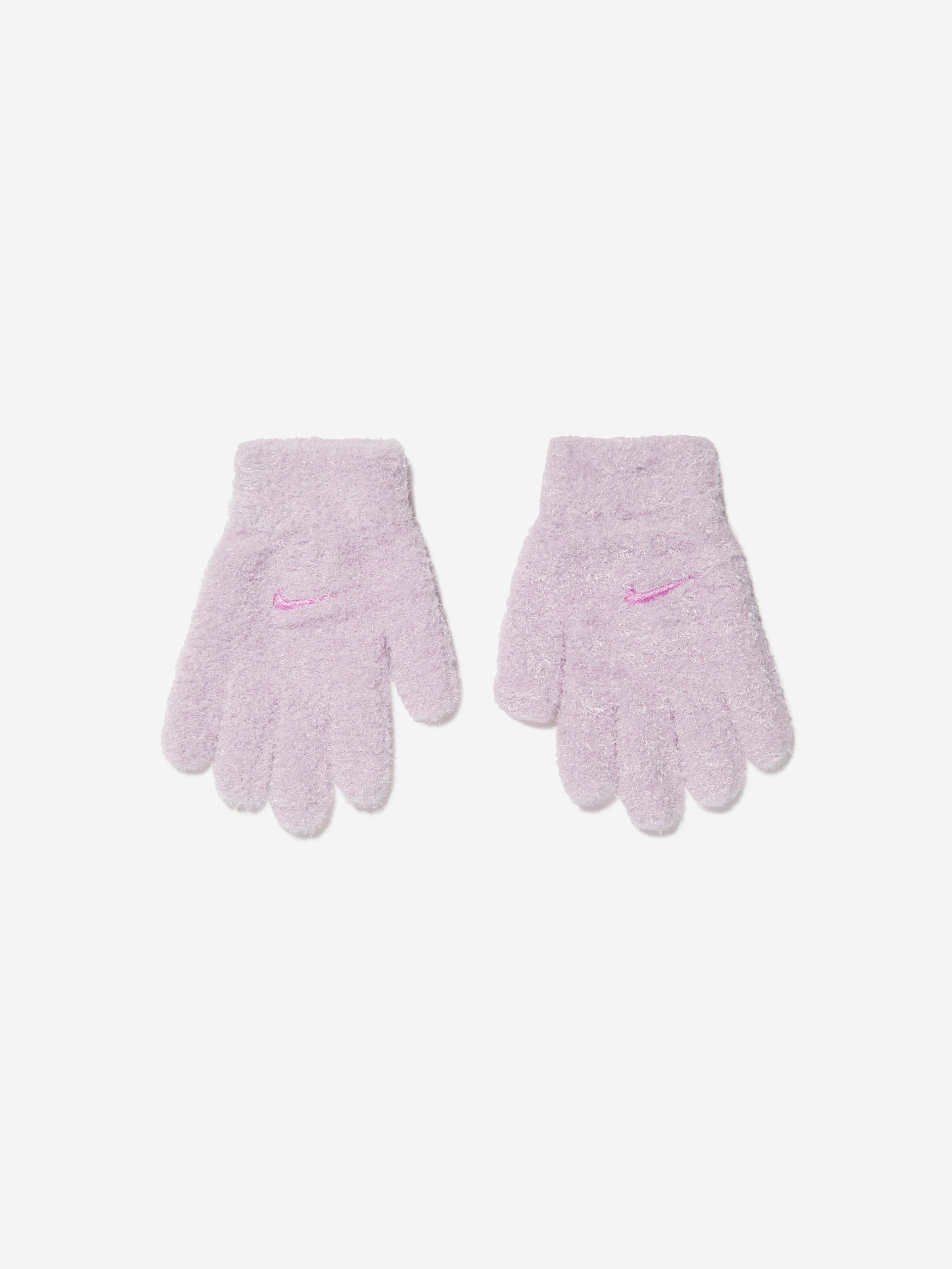 Nike Girls Beanie Hat And Gloves Set in Pink