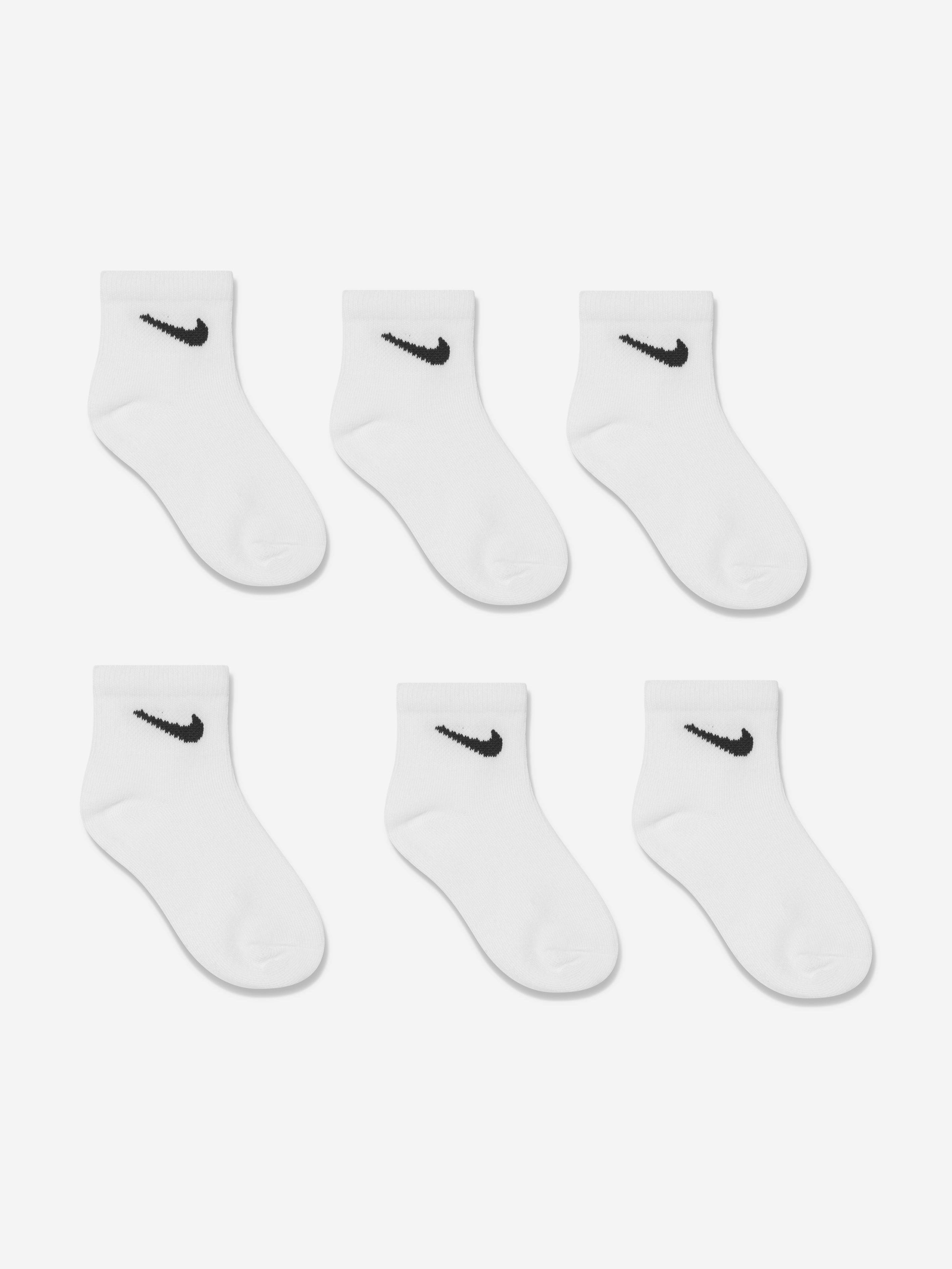 Nike Boys Colourful Pack Socks Set in White