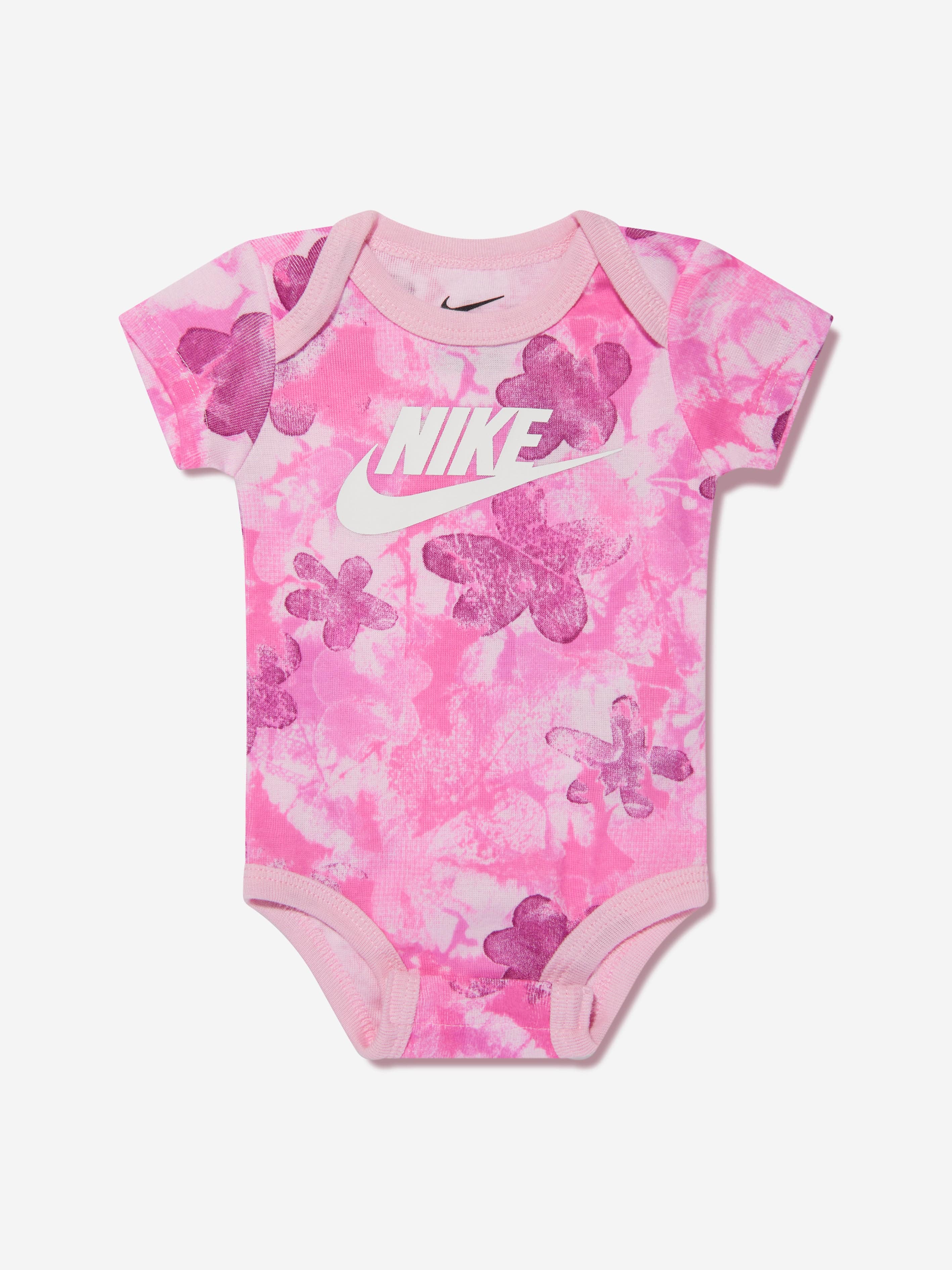 Nike Baby Girls Sci-Dye Bodysuit Set in Pink