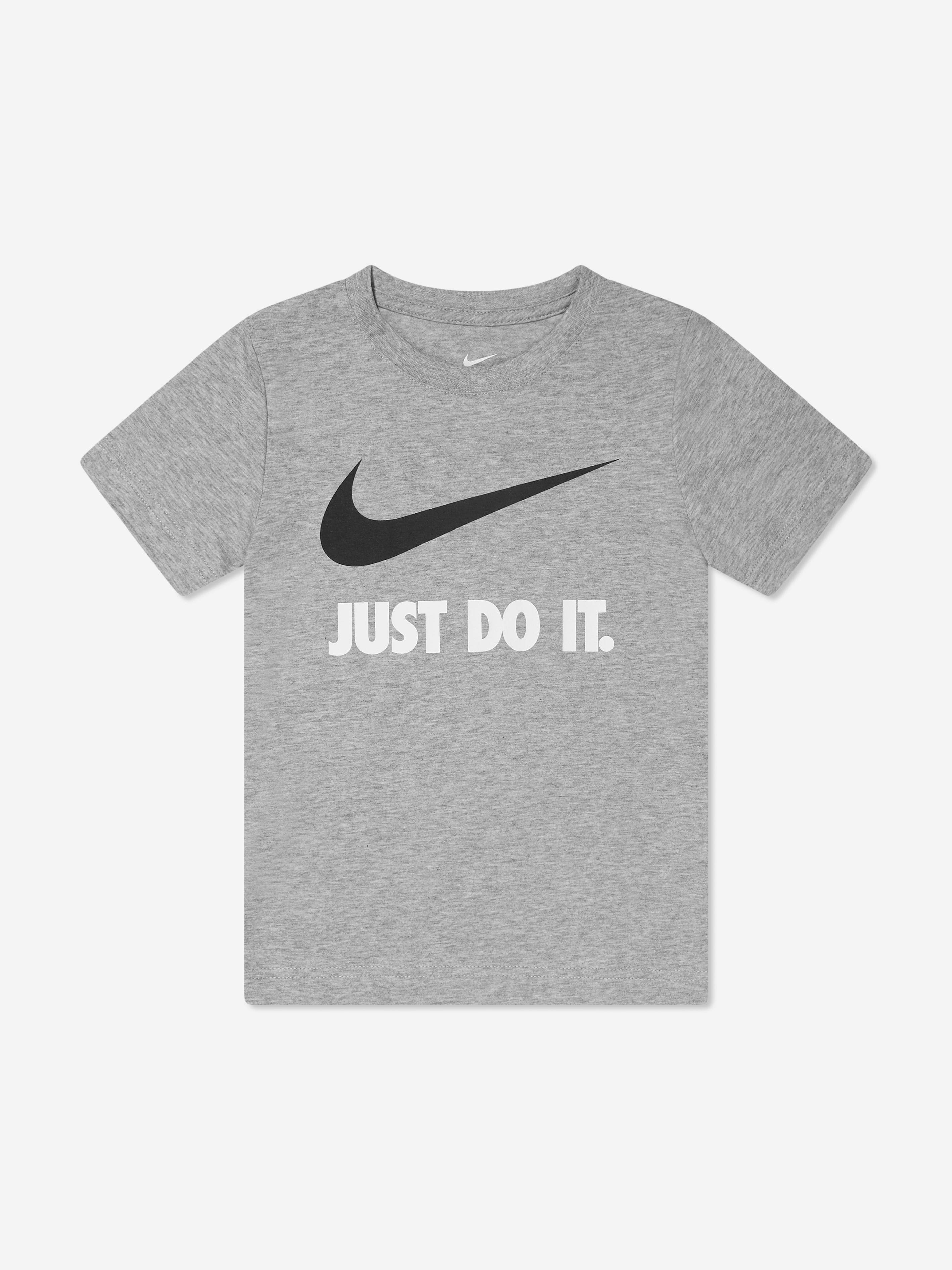 Nike Boys Swoosh JDI T-Shirt in Grey