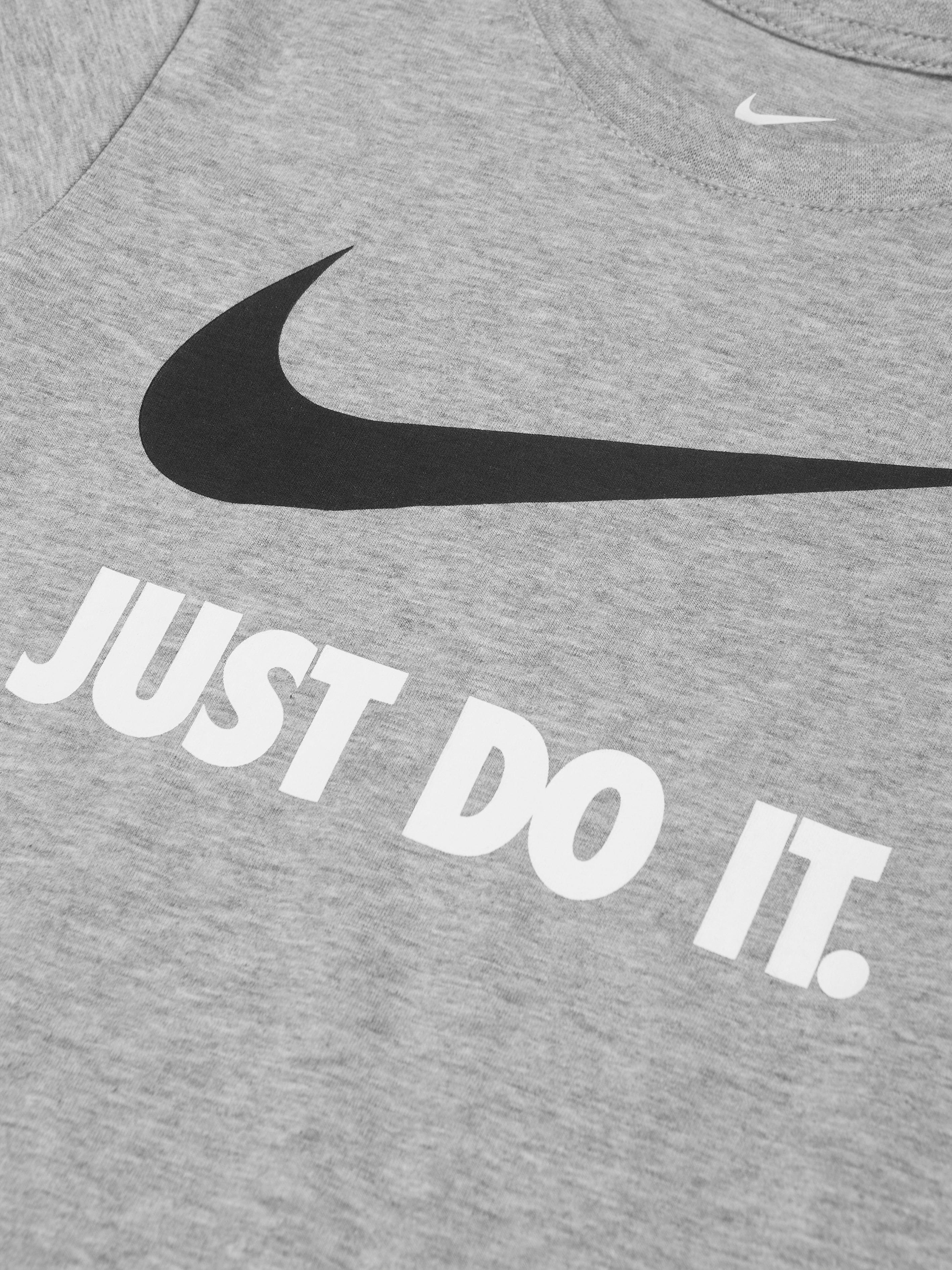 Nike Boys Swoosh JDI T-Shirt in Grey