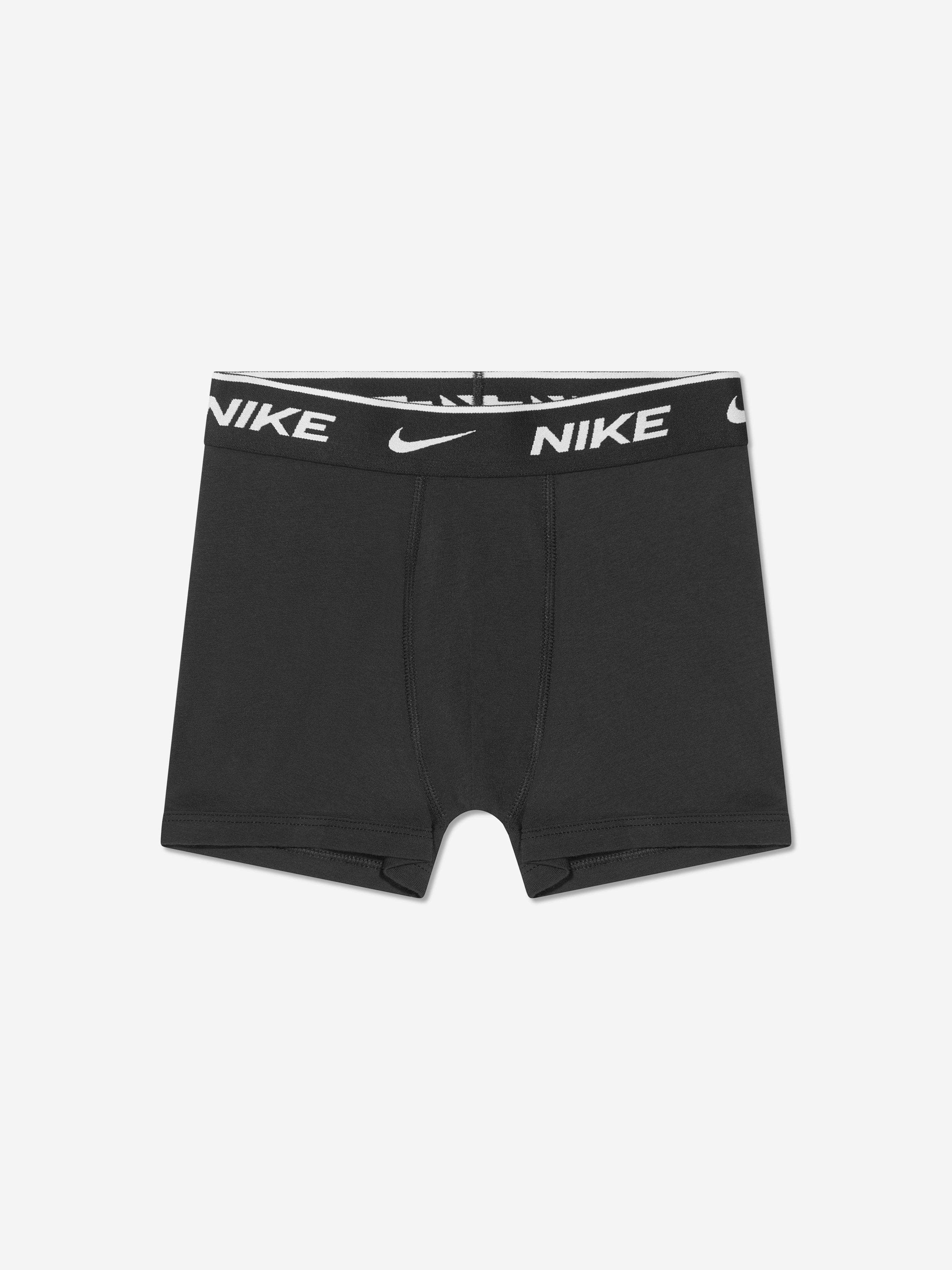 Nike Boys 3 Pack Essential Boxer Shorts Set in Black