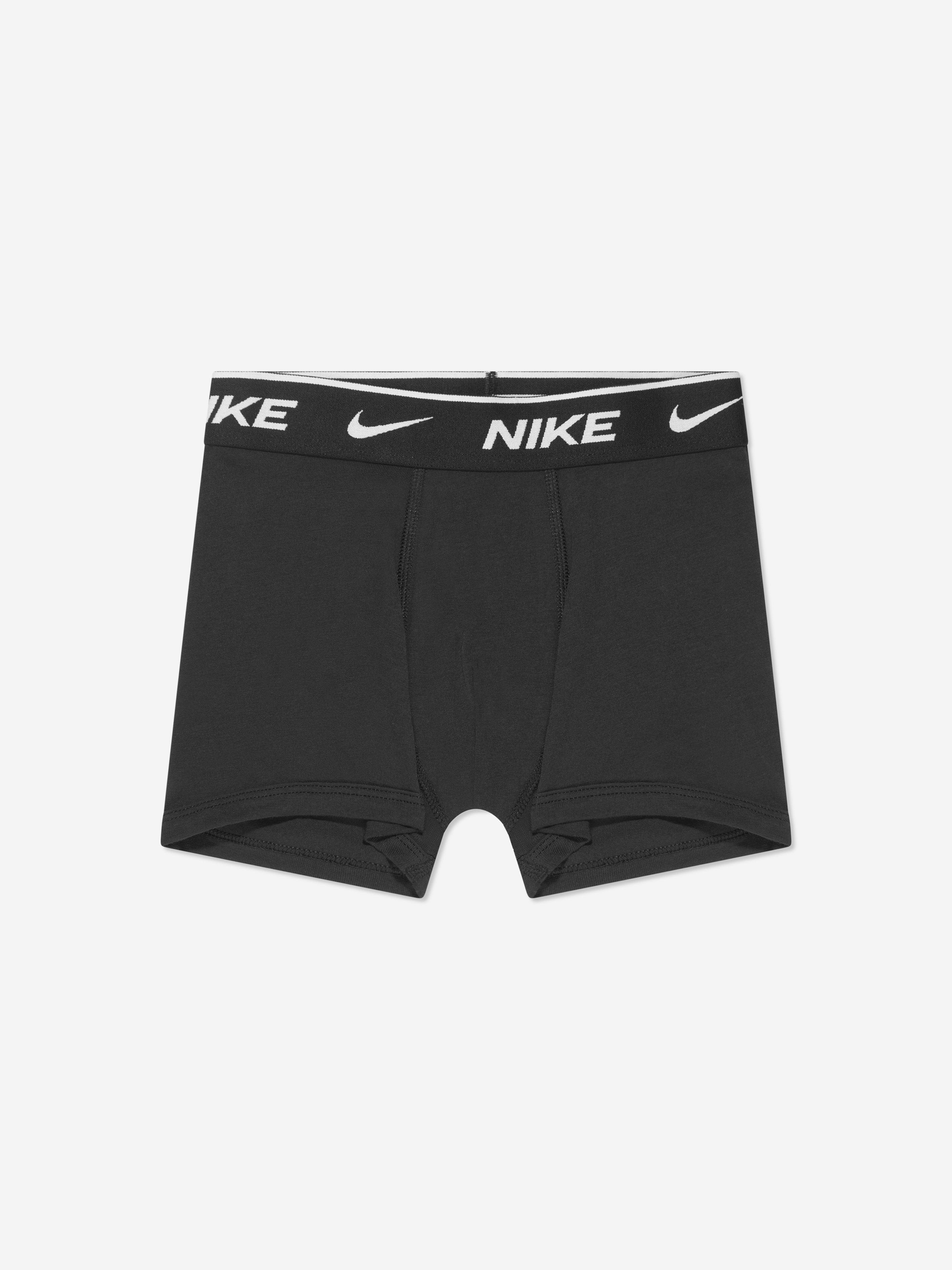 Nike Boys 3 Pack Essential Boxer Shorts Set in Black