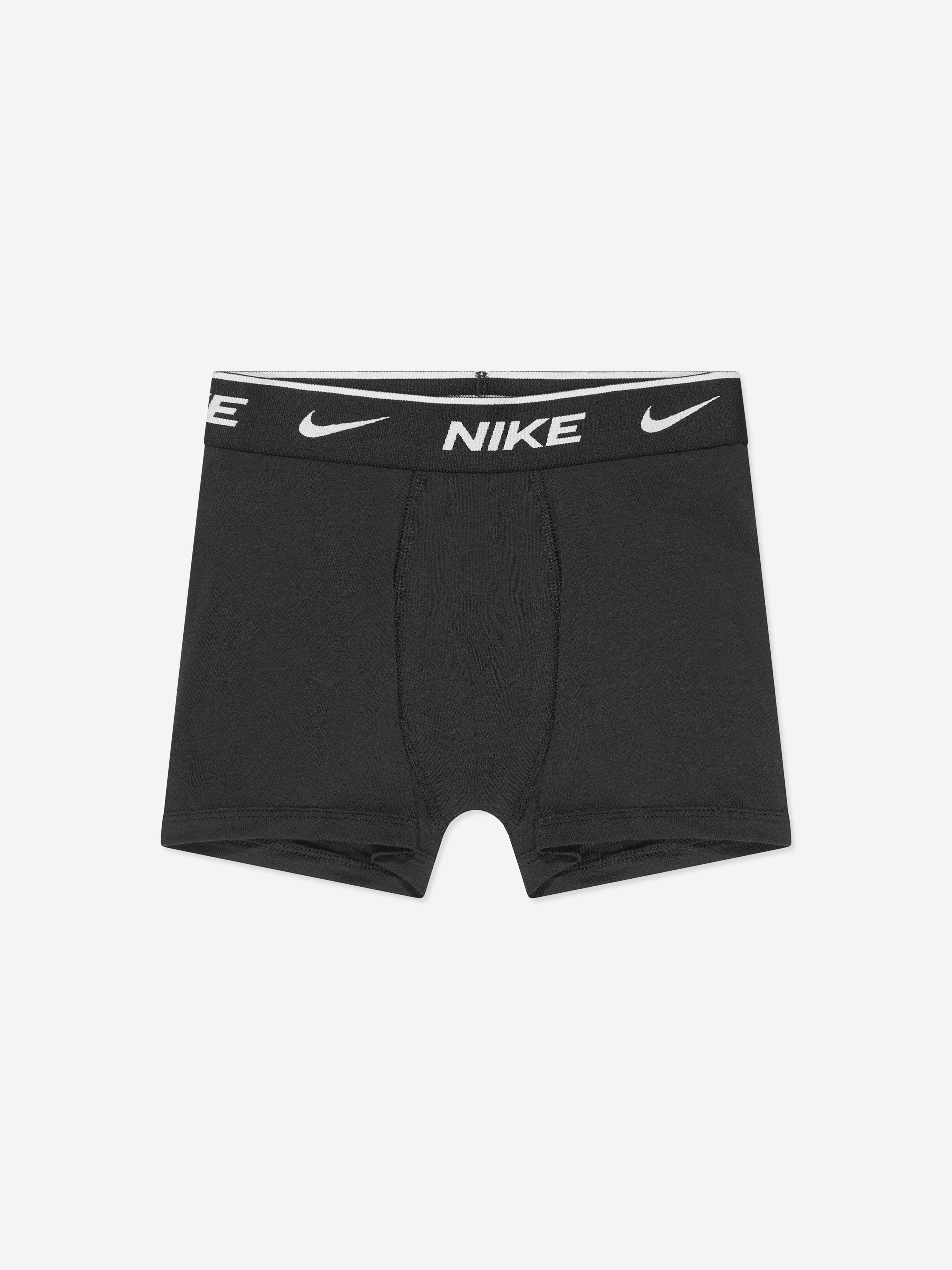 Nike Boys 3 Pack Essential Boxer Shorts Set in Black