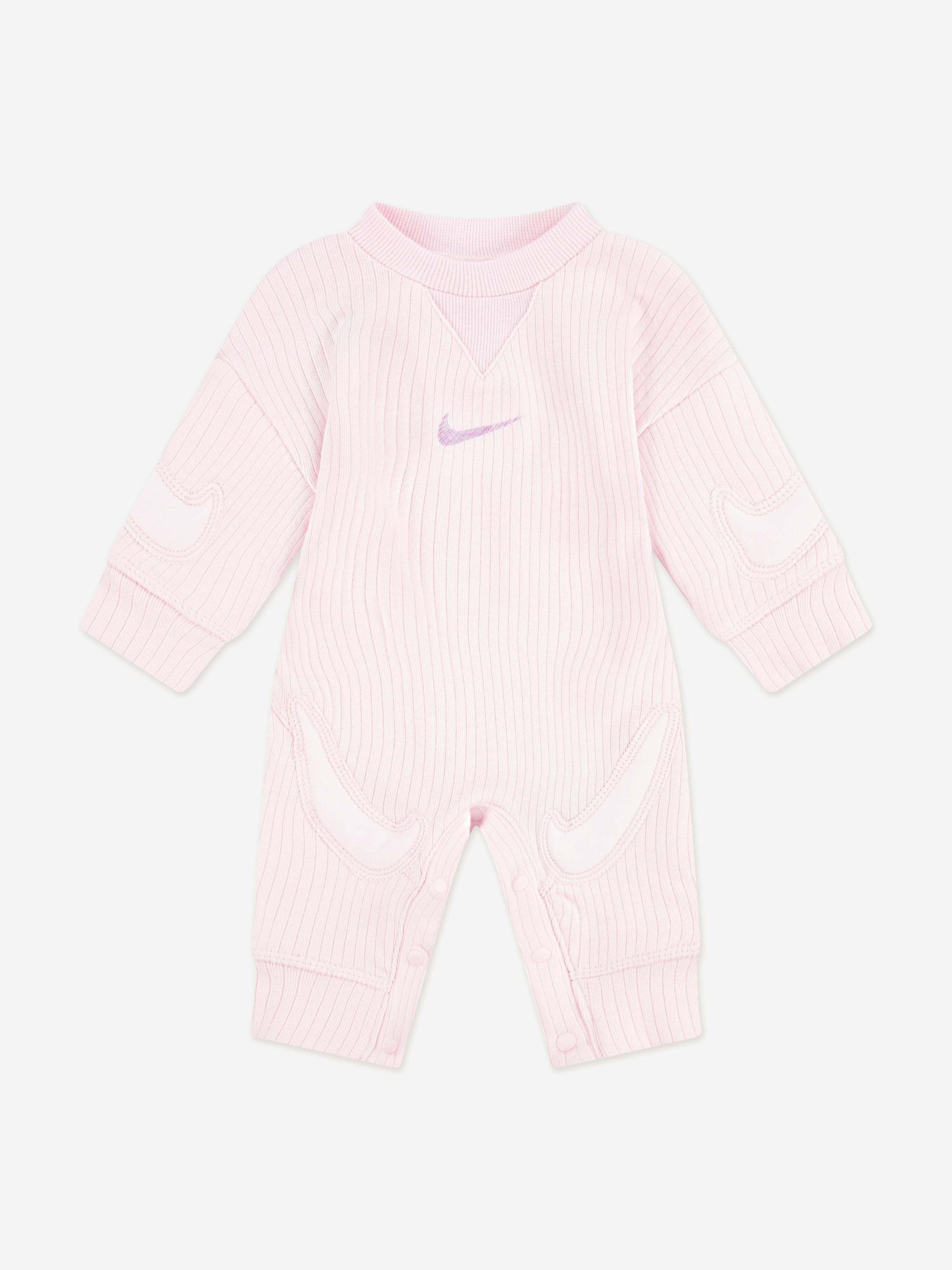 Nike Baby Girls Readyset Romper in Pink