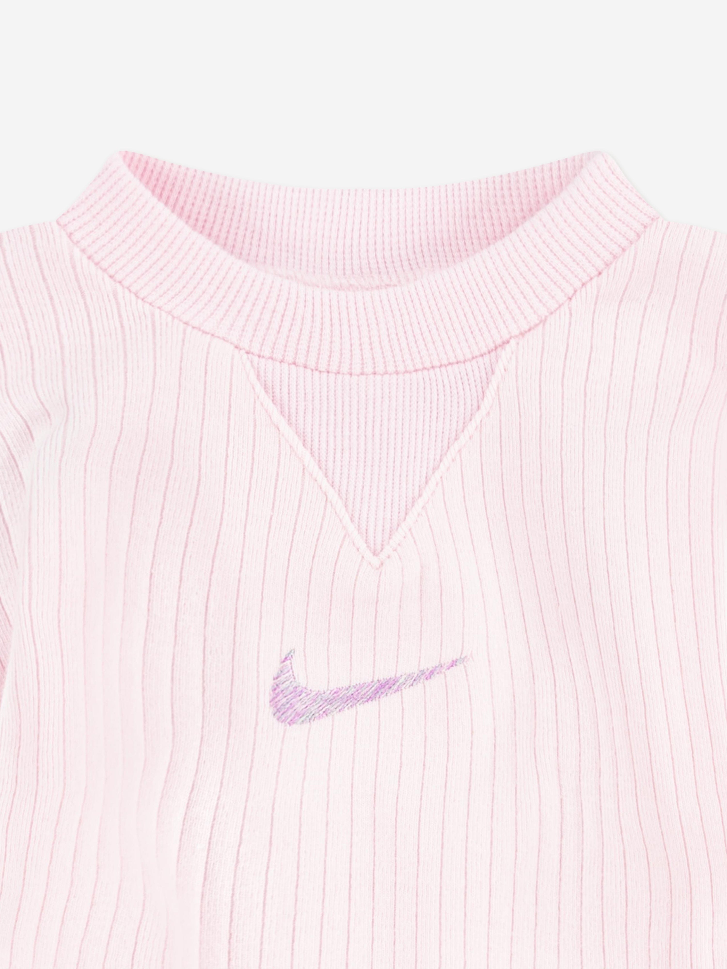 Nike Baby Girls Readyset Romper in Pink