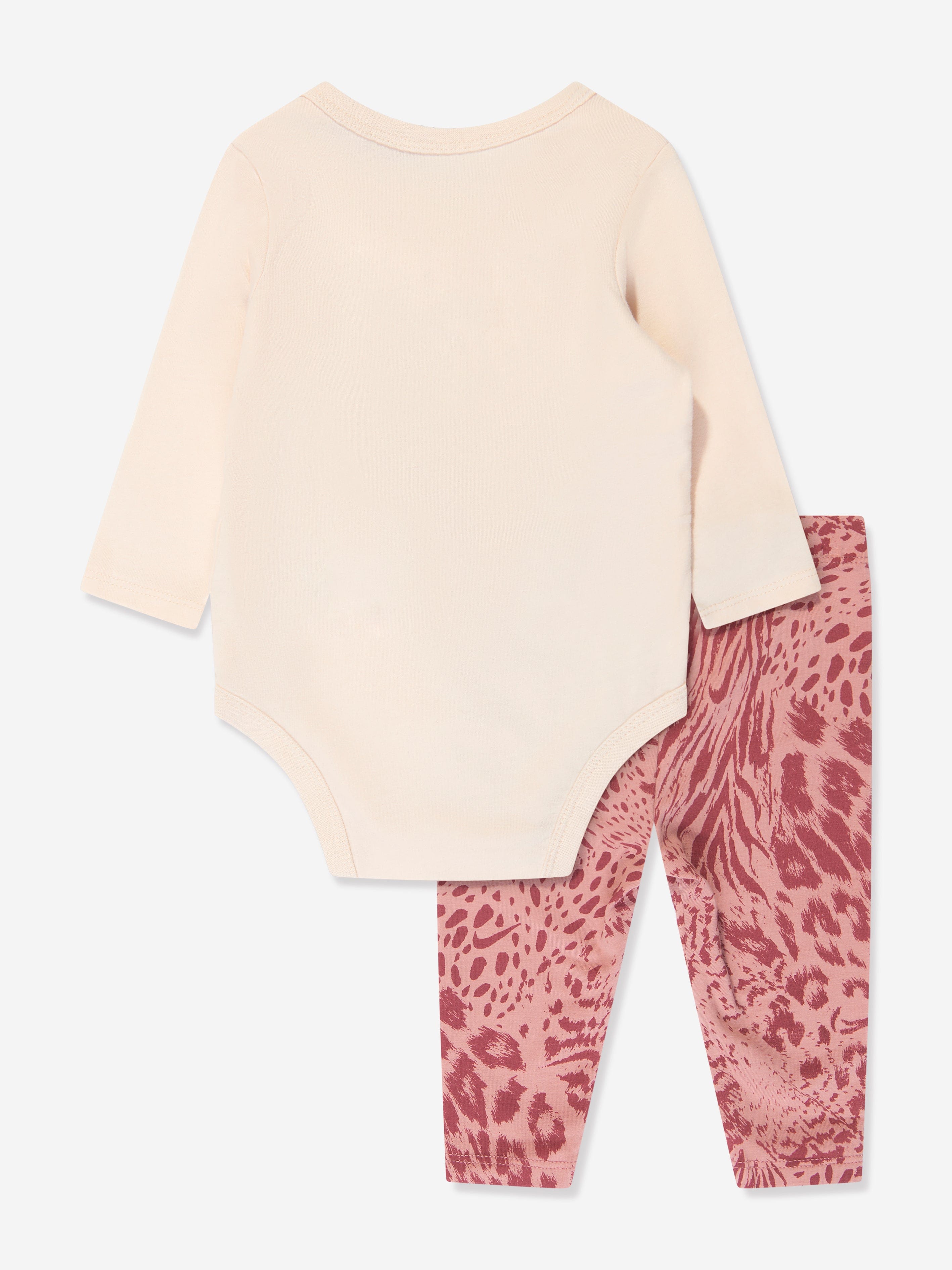 Nike Baby Girls Animal Print Body and Leggings Set in Pink