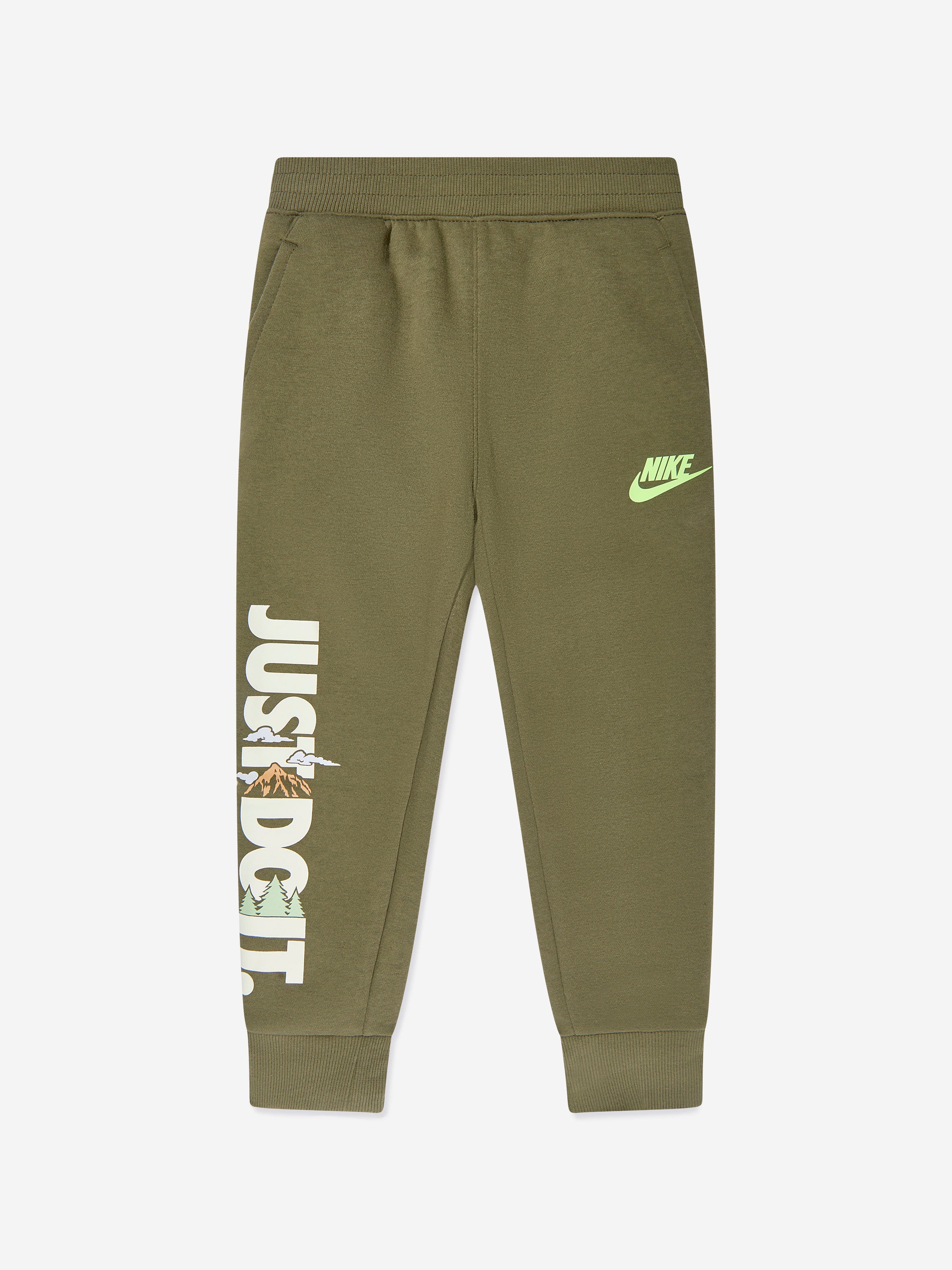 Nike Boys NSW Snow Day Joggers in Green