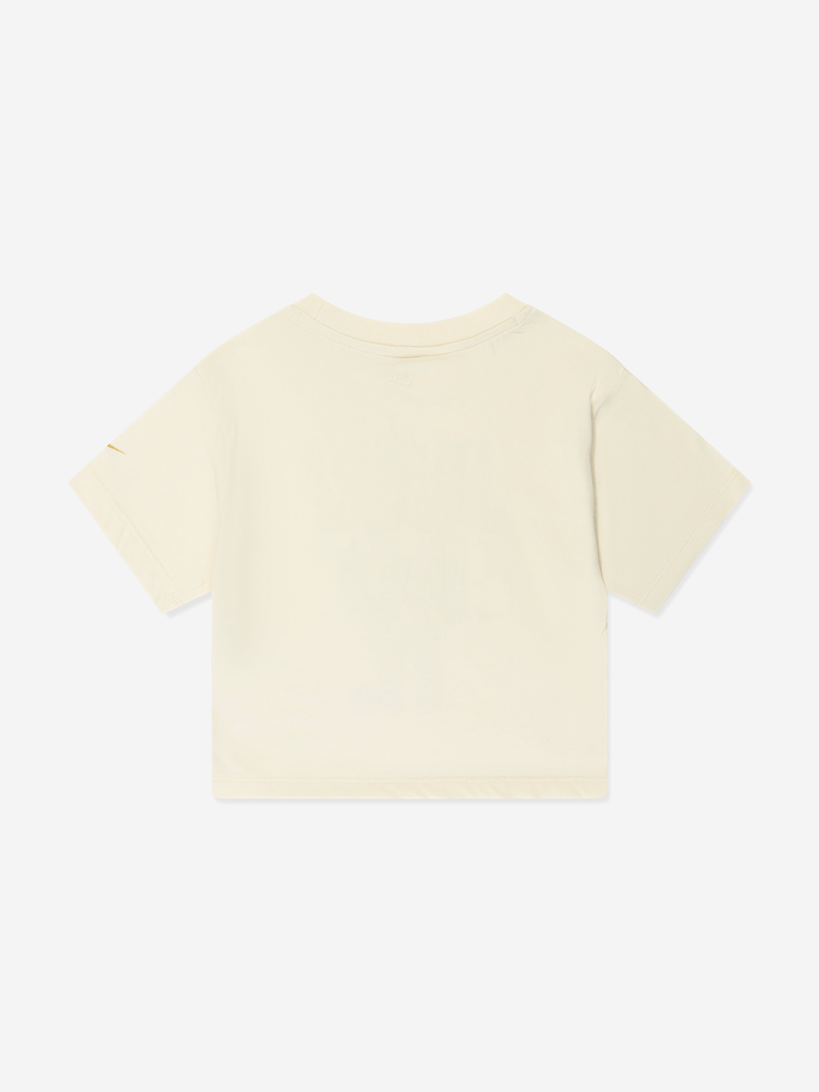 Nike Girls Shine Boxy T-Shirt in Ivory