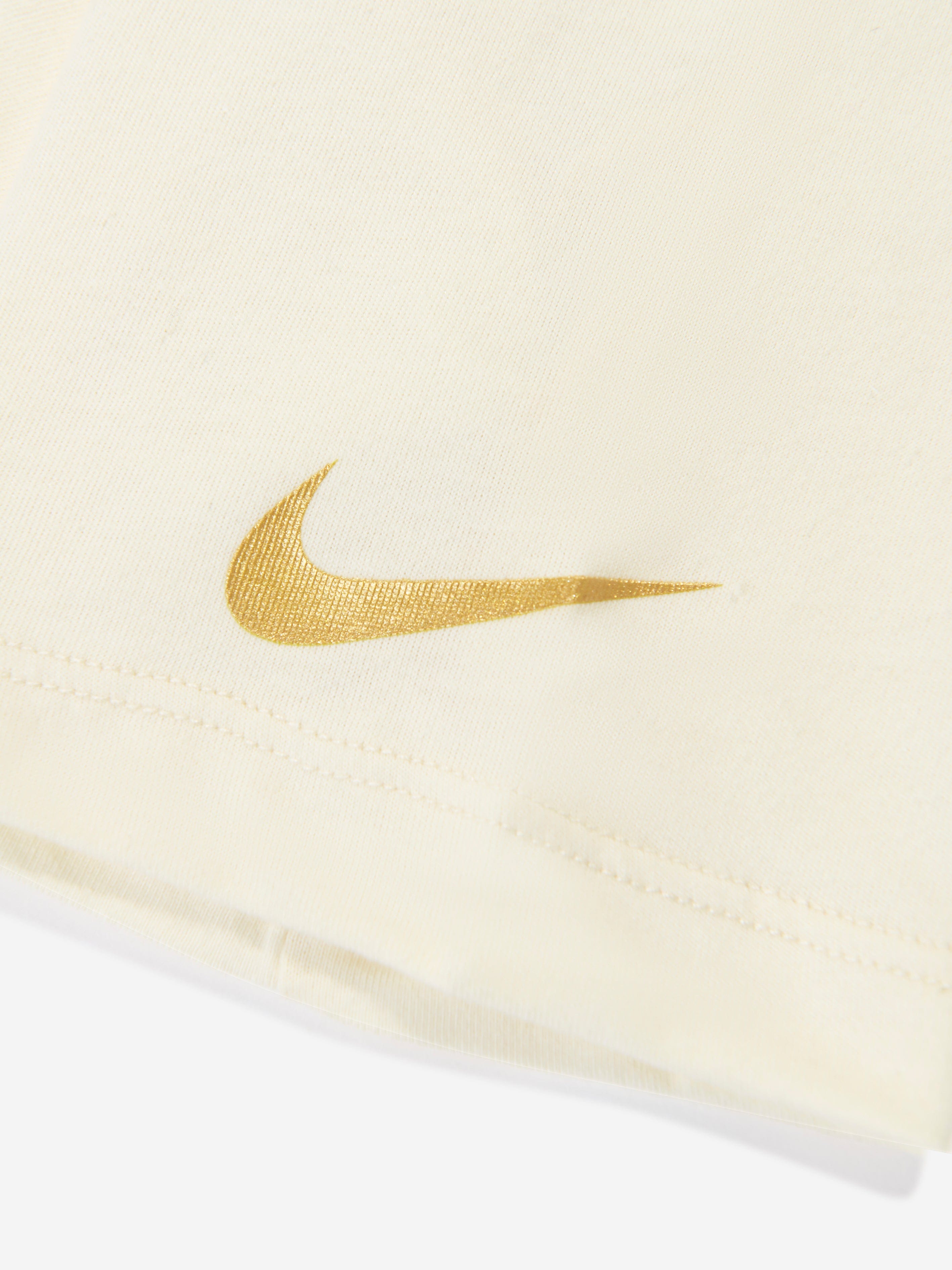 Nike Girls Shine Boxy T-Shirt in Ivory