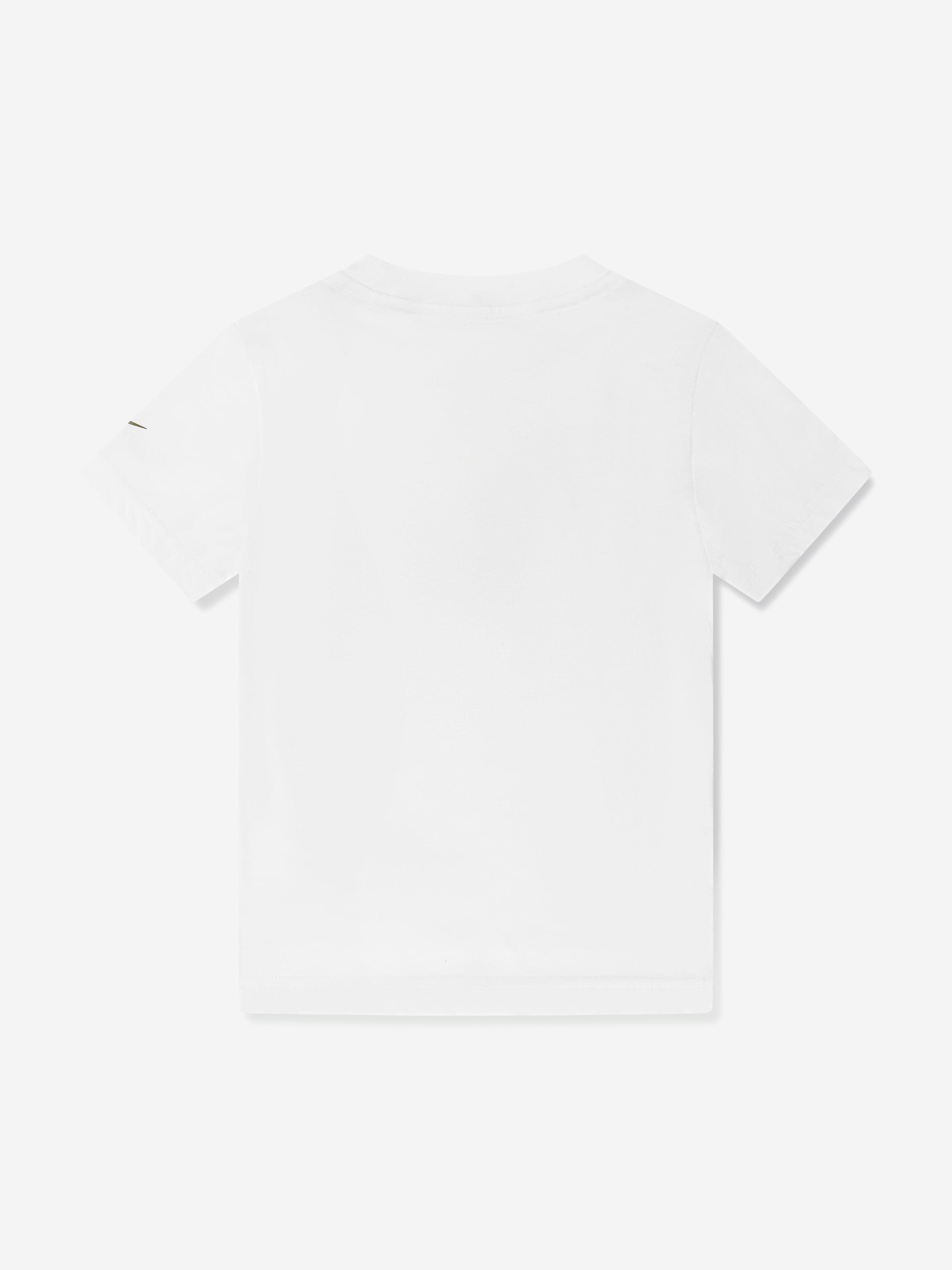 Nike Boys Brandmark Multi Swoosh T-Shirt in White