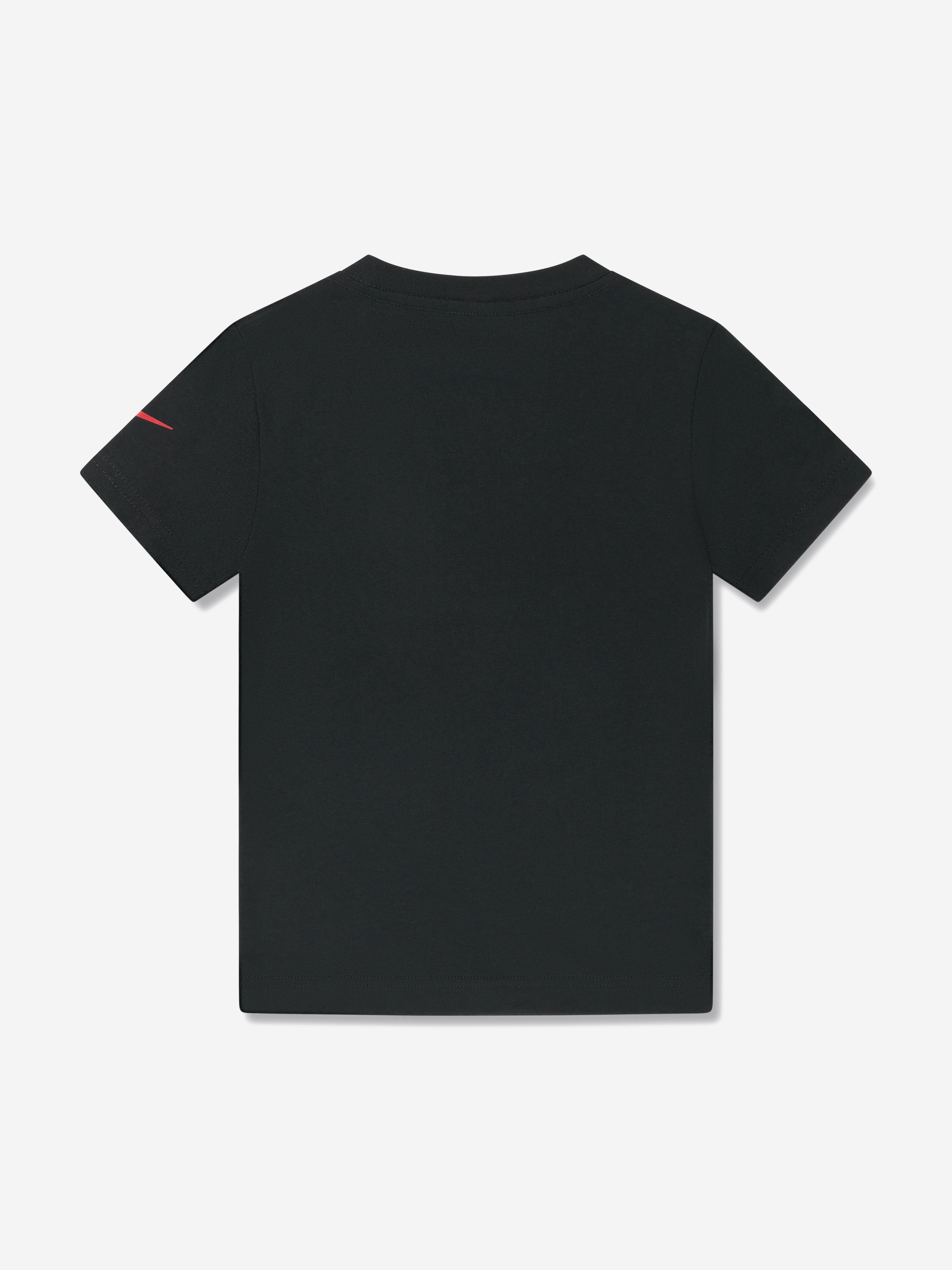 Nike Boys Brandmark Multi Swoosh T-Shirt in Black