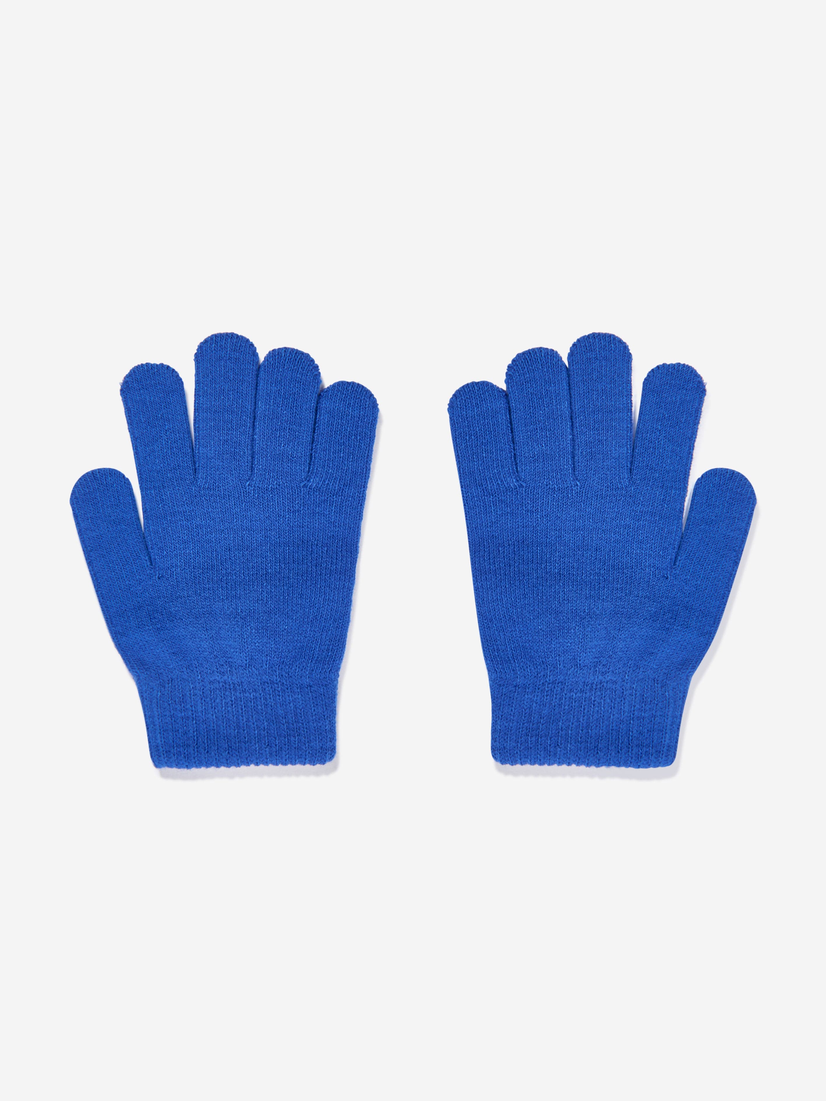 Nike Boys Swoosh Pom Beanie and Glove Set in Blue