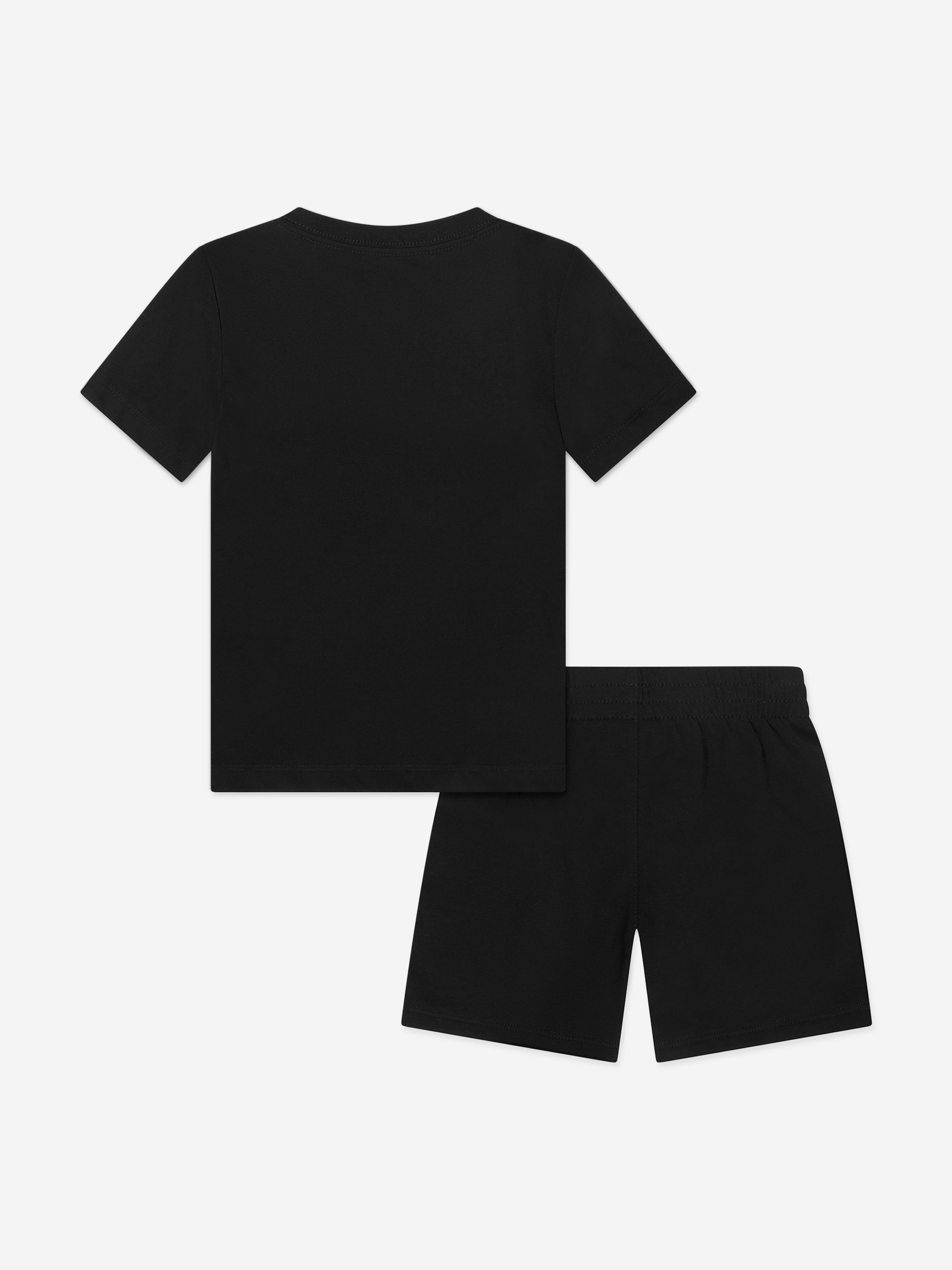 Kids Club LBR Knit Short Set in Black