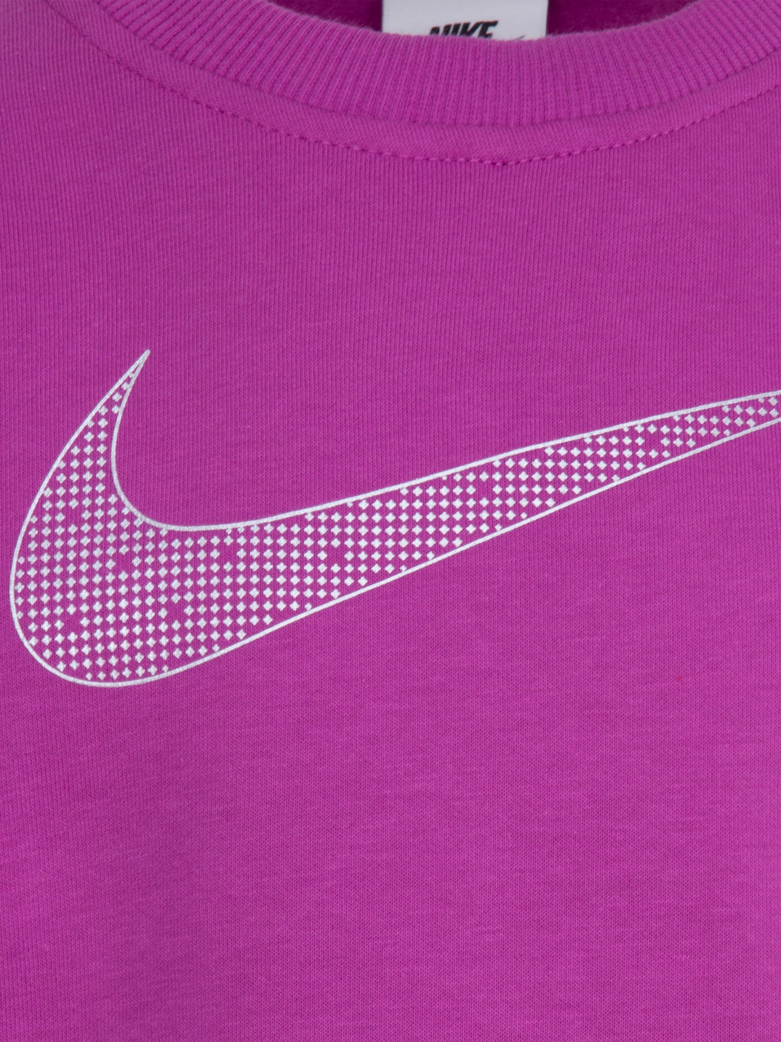 Nike Girls Shine Sweatshirt in Purple