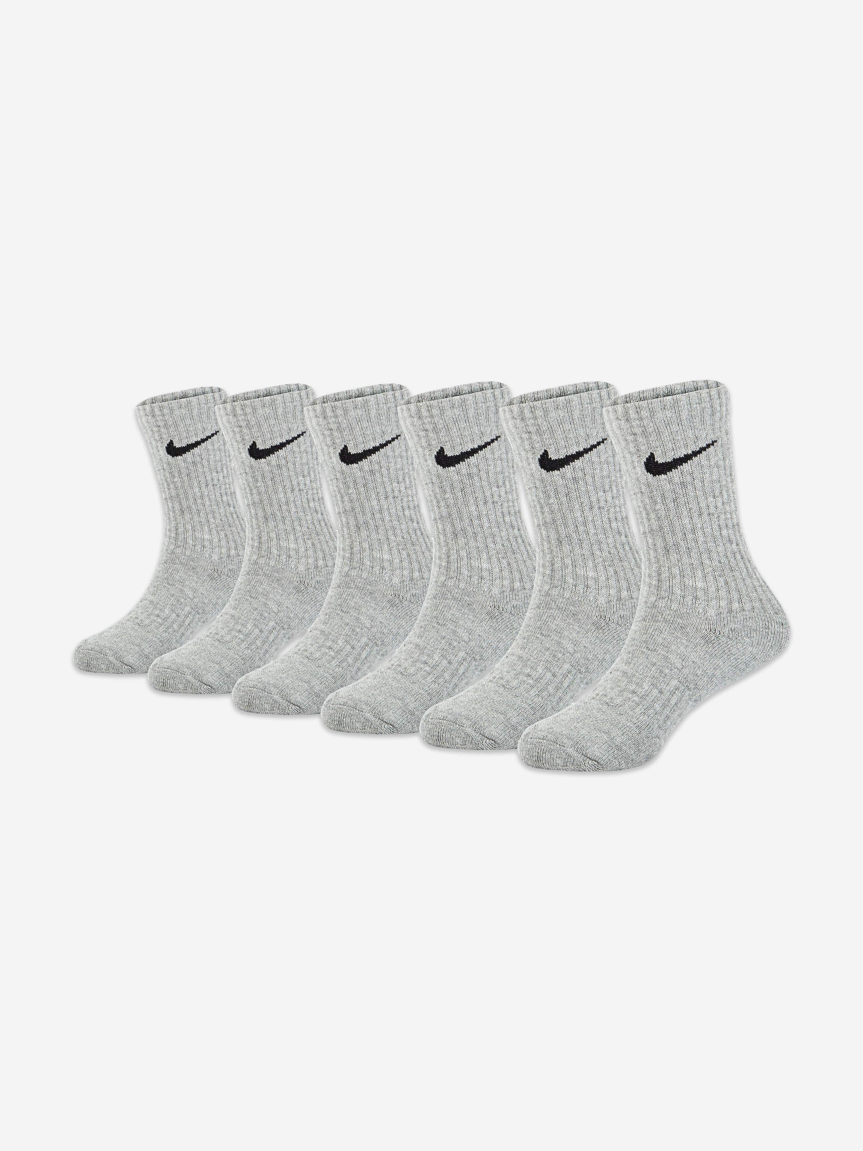 Nike Kids Performance Socks Set in Grey
