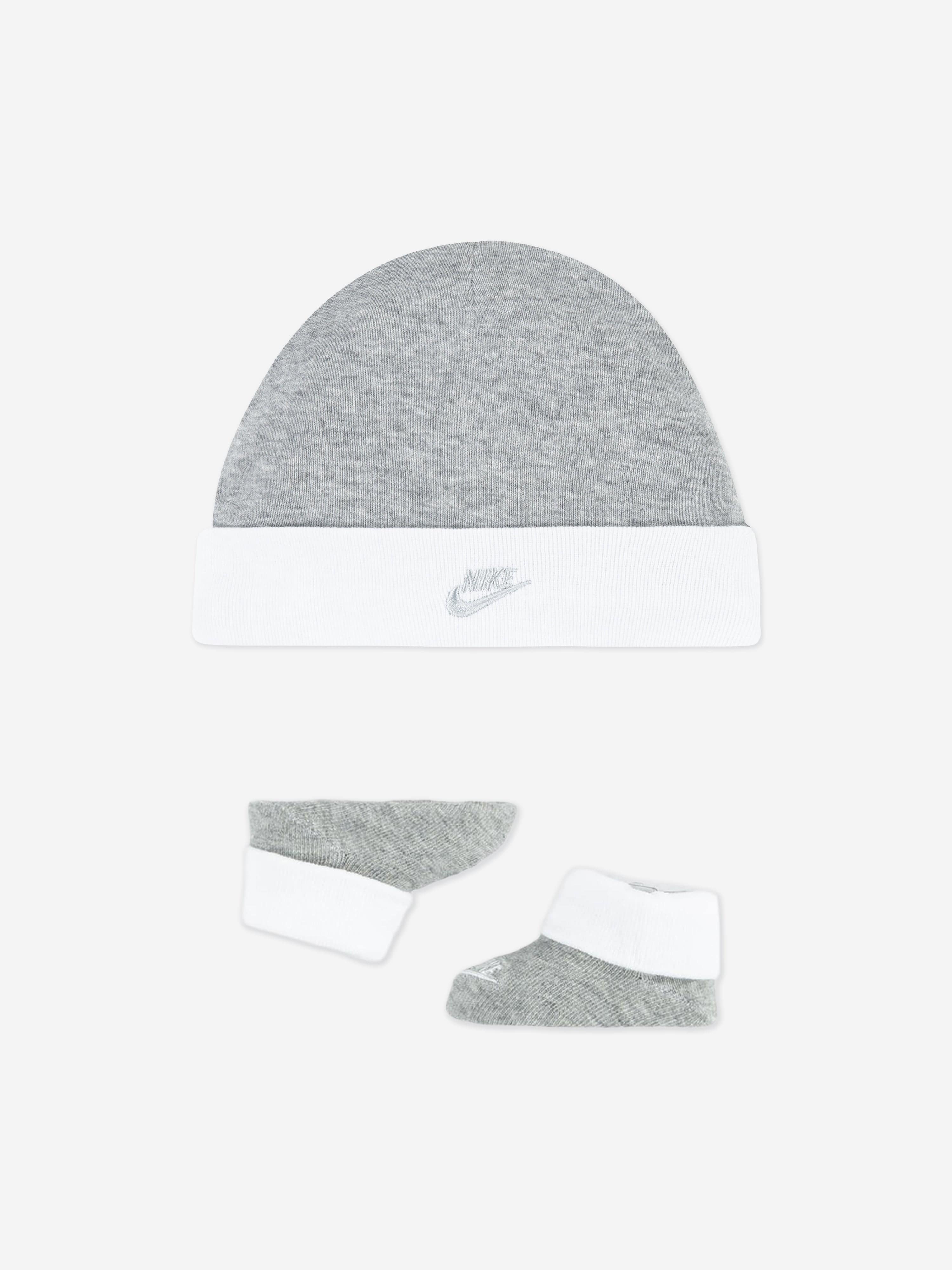 Nike Baby Boys Futura Logo Box Bodysuit Set in Grey