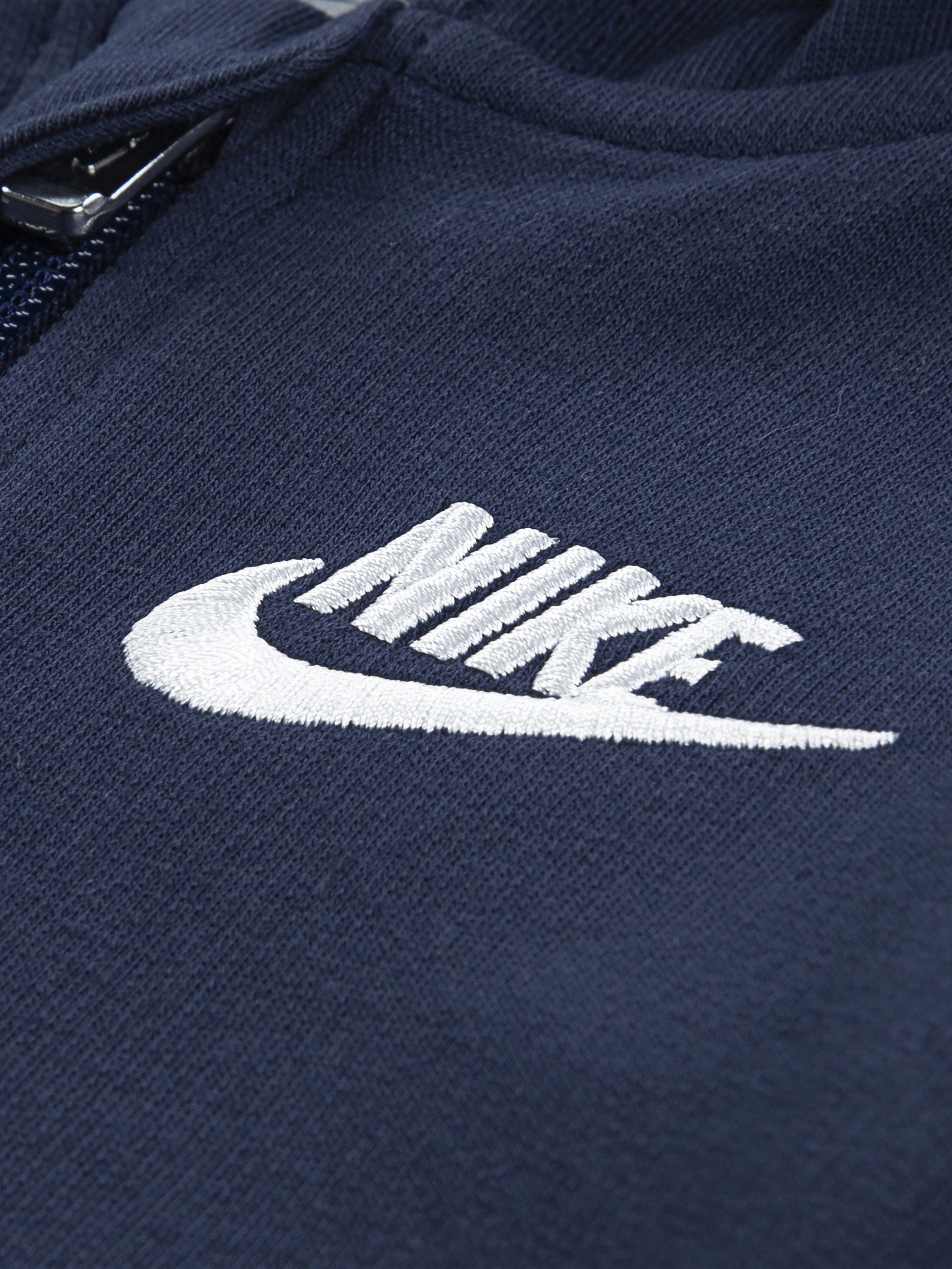 Nike Baby French Terry Coverall in Navy
