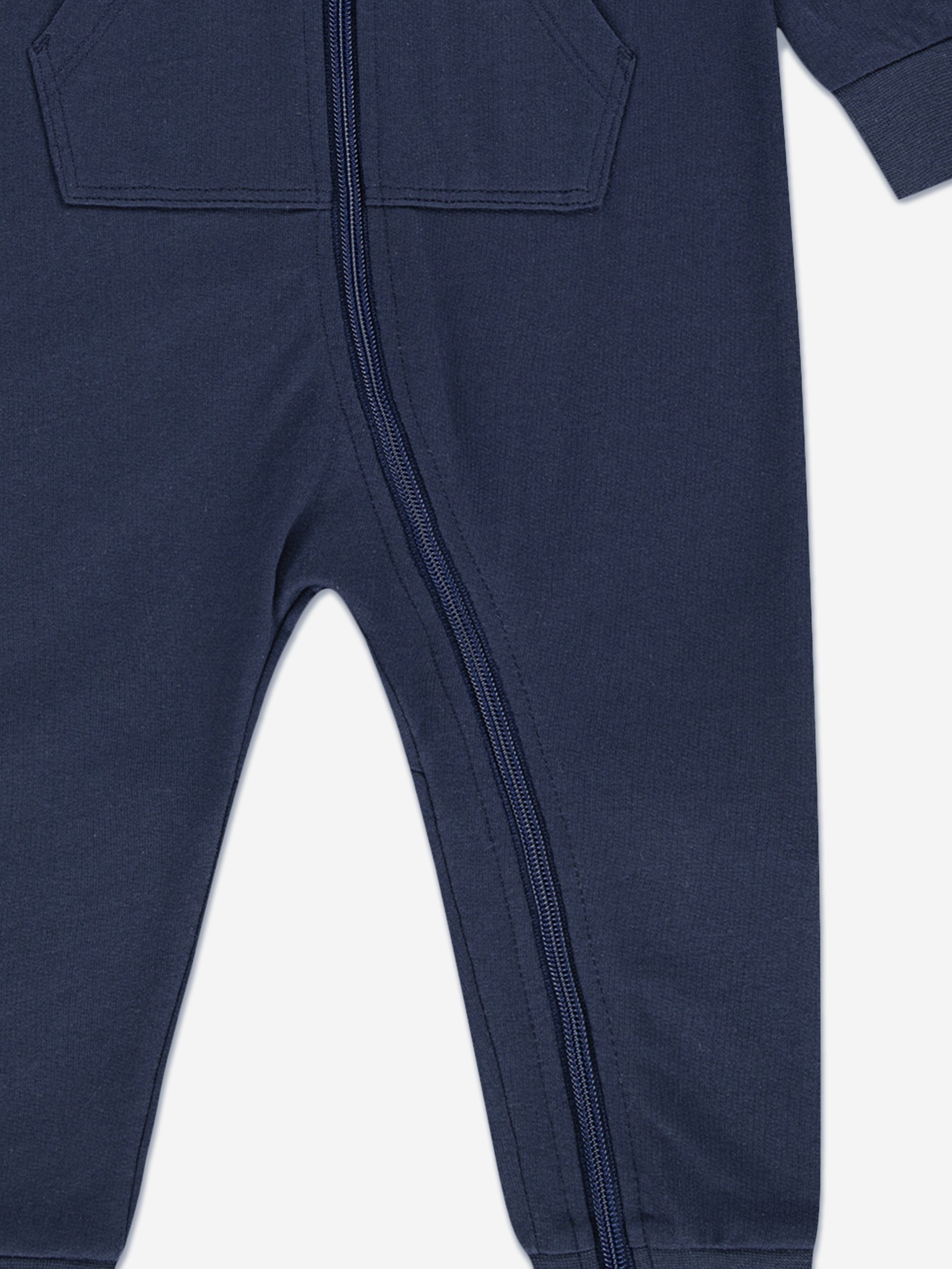 Nike Baby French Terry Coverall in Navy