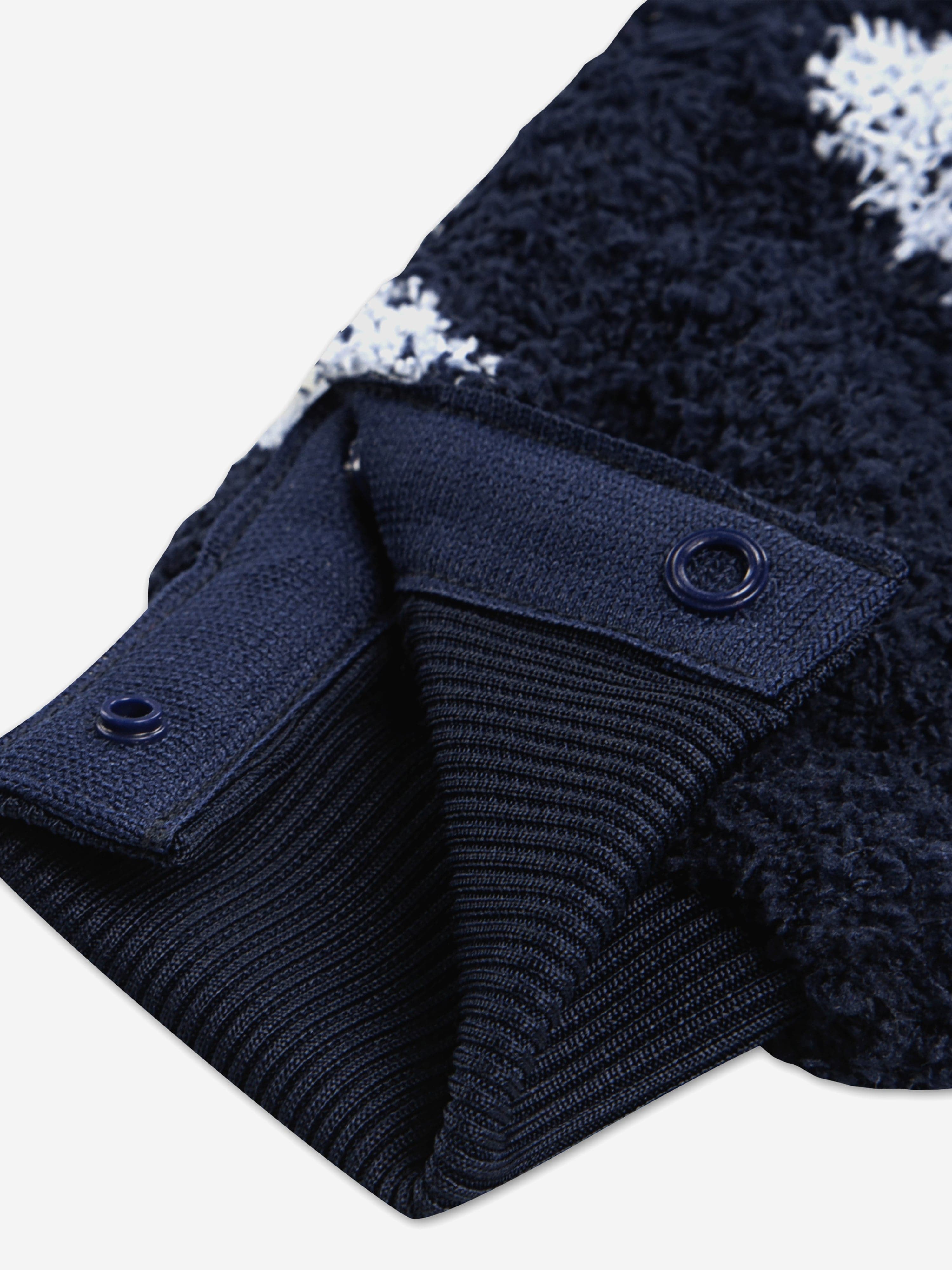 Nike Baby Boucle Jacquard Coverall in Navy