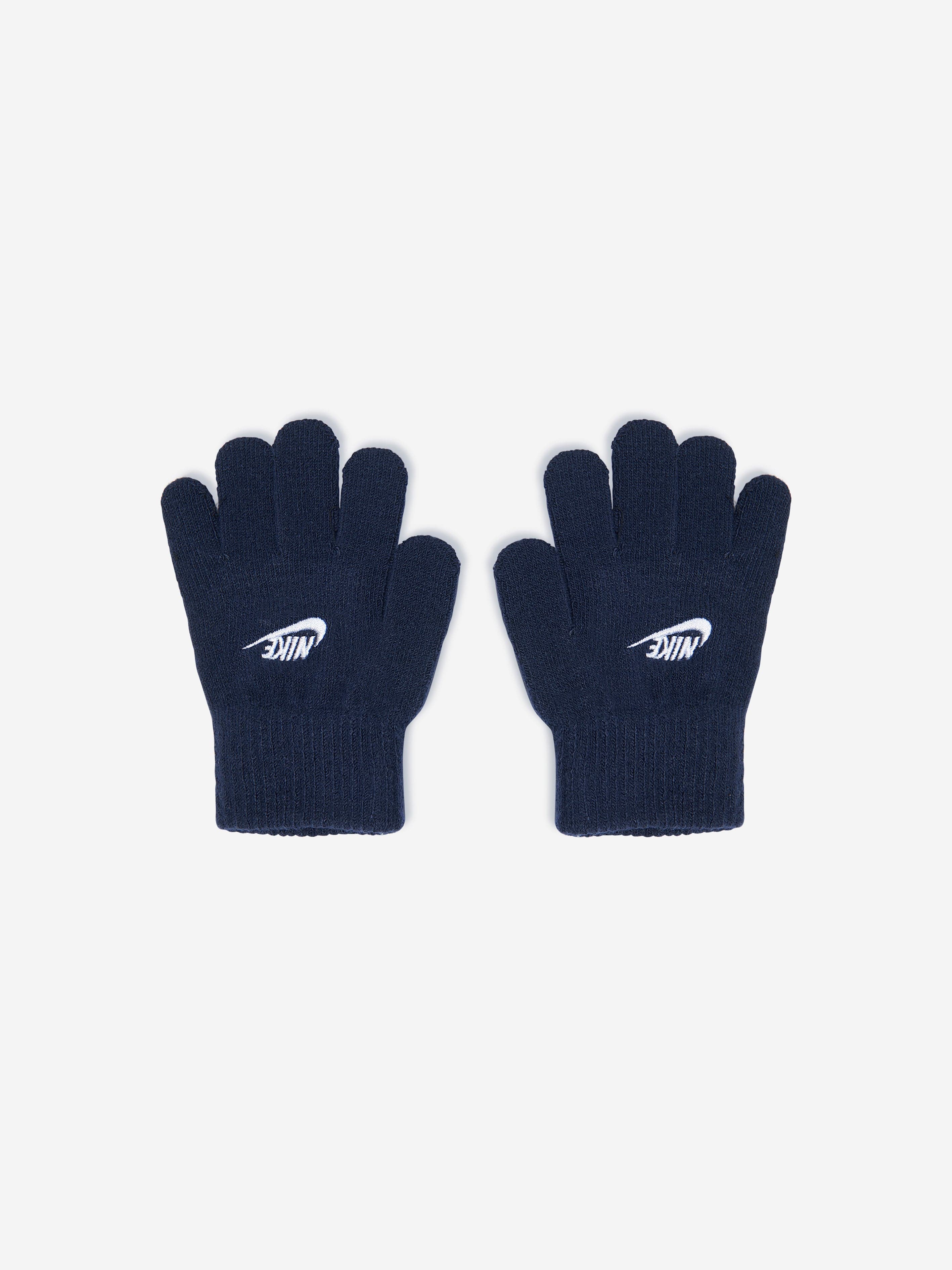 Nike Boys Futura Beanie Hat And Gloves Set in Navy