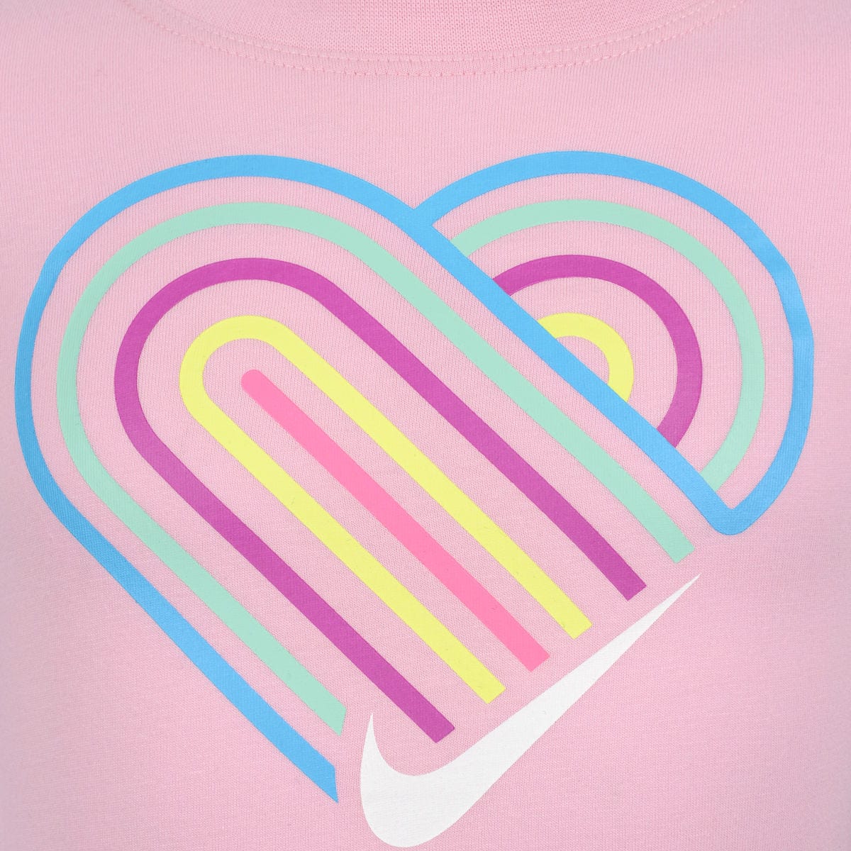 Nike Girls T-Shirt - Lined Heart Scoop T-Shirt