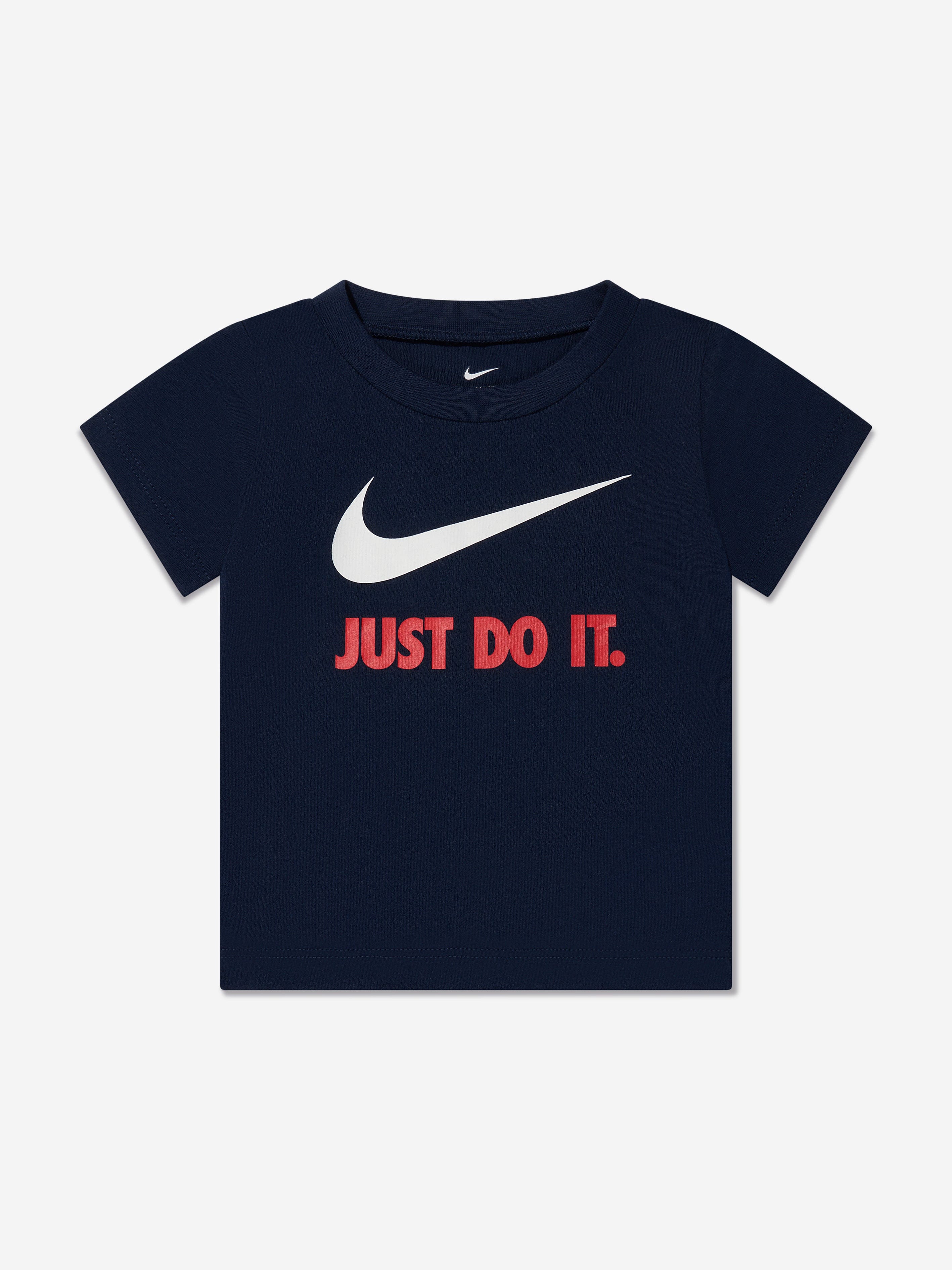 Nike Baby Boys JDI Swoosh T-Shirt in Navy