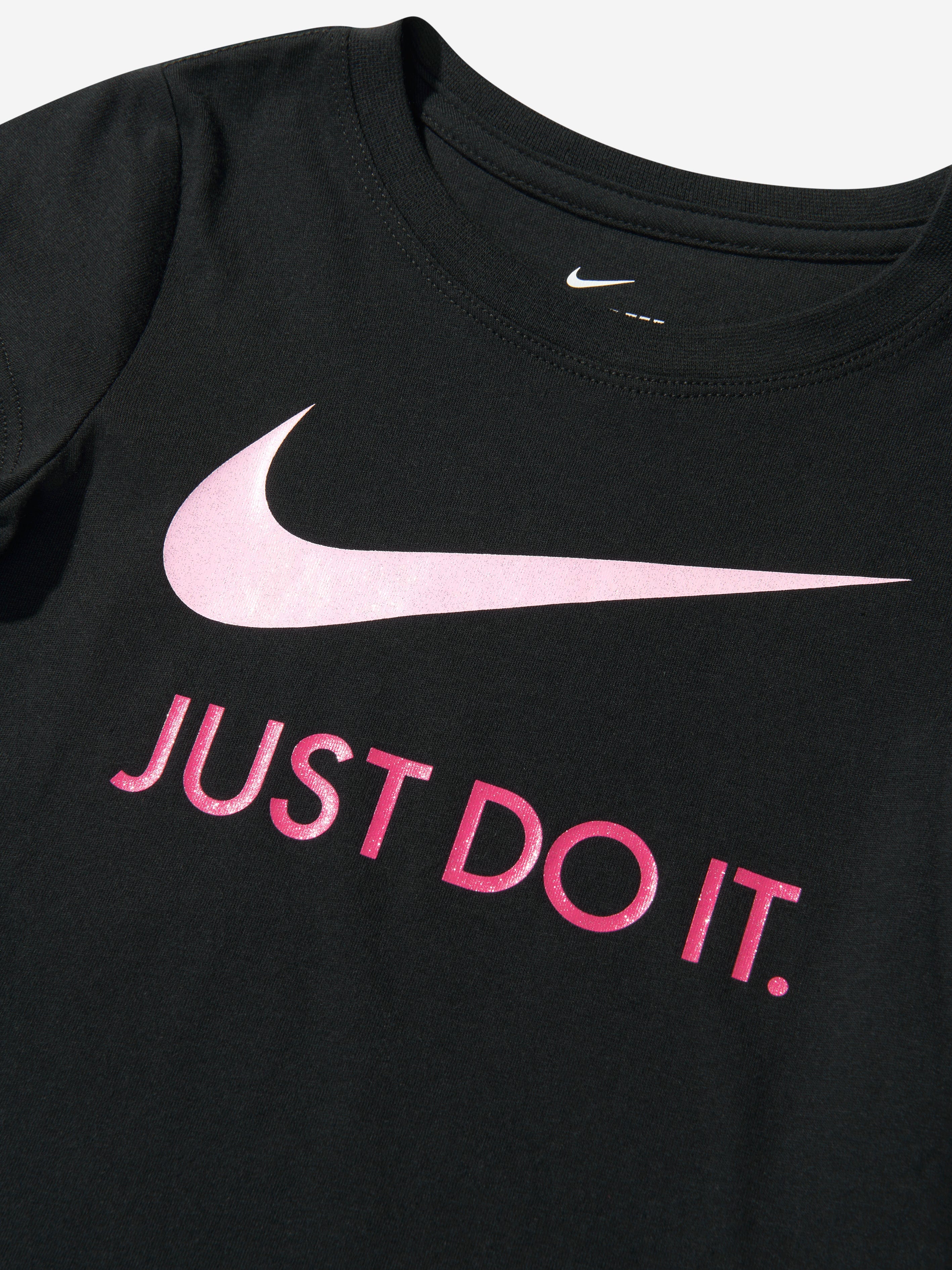 Nike Girls Cotton Jersey T-Shirt