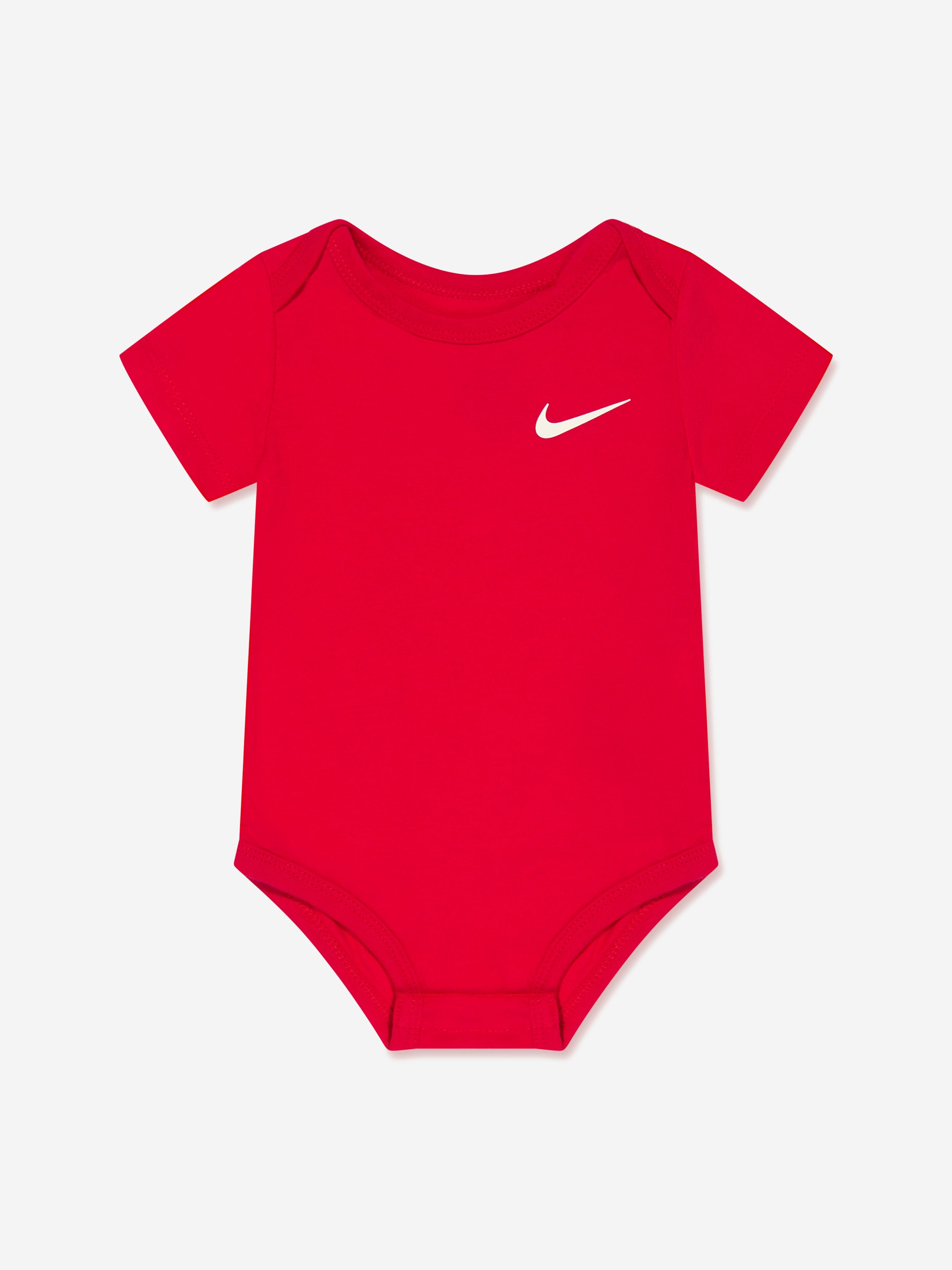 Nike Baby Girls 3 Pack Swoosh Bodysuit Set in Multicolour