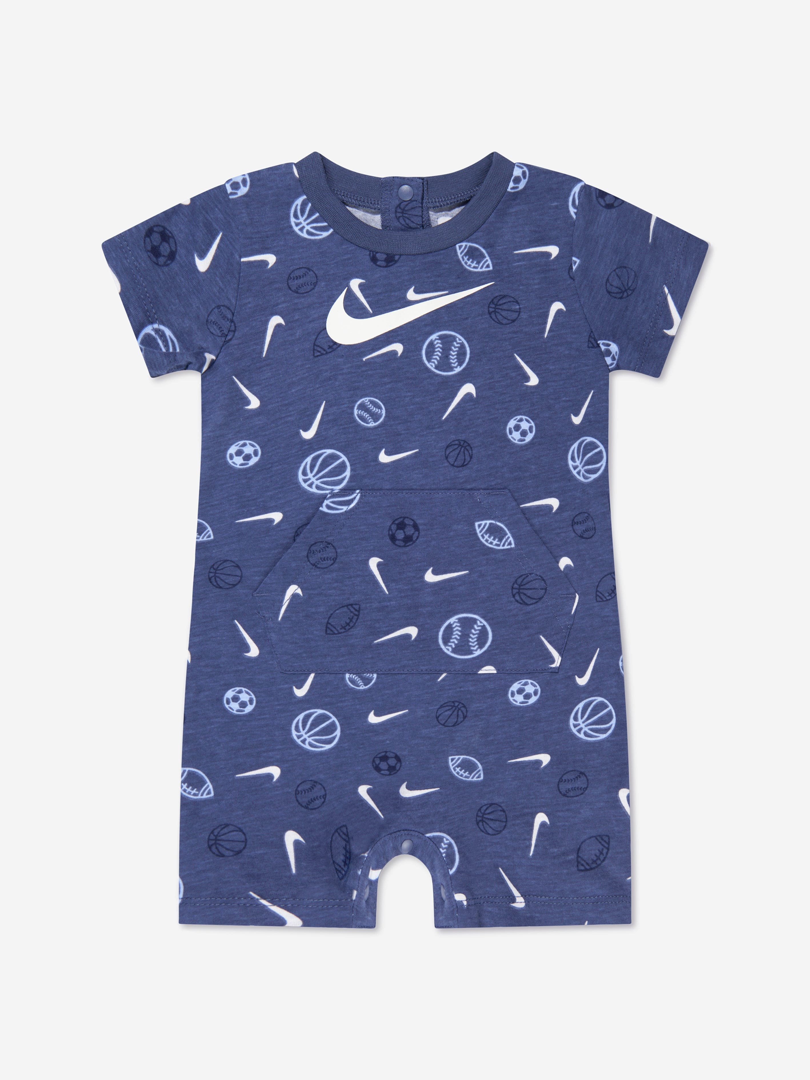 Nike Baby Boys Sportball Romper in Blue