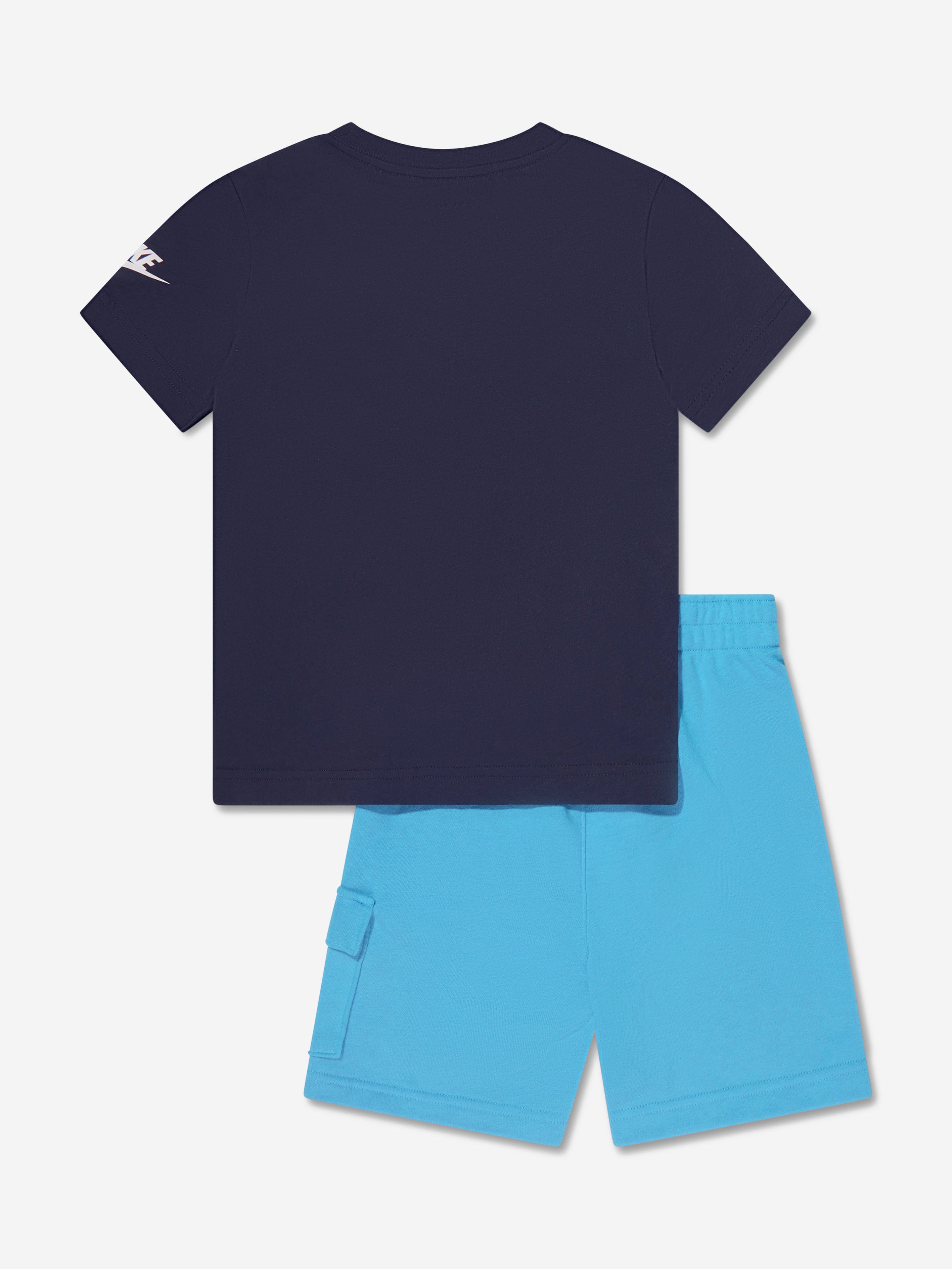 Nike Boys T-Shirt And Cargo Shorts Set in Blue