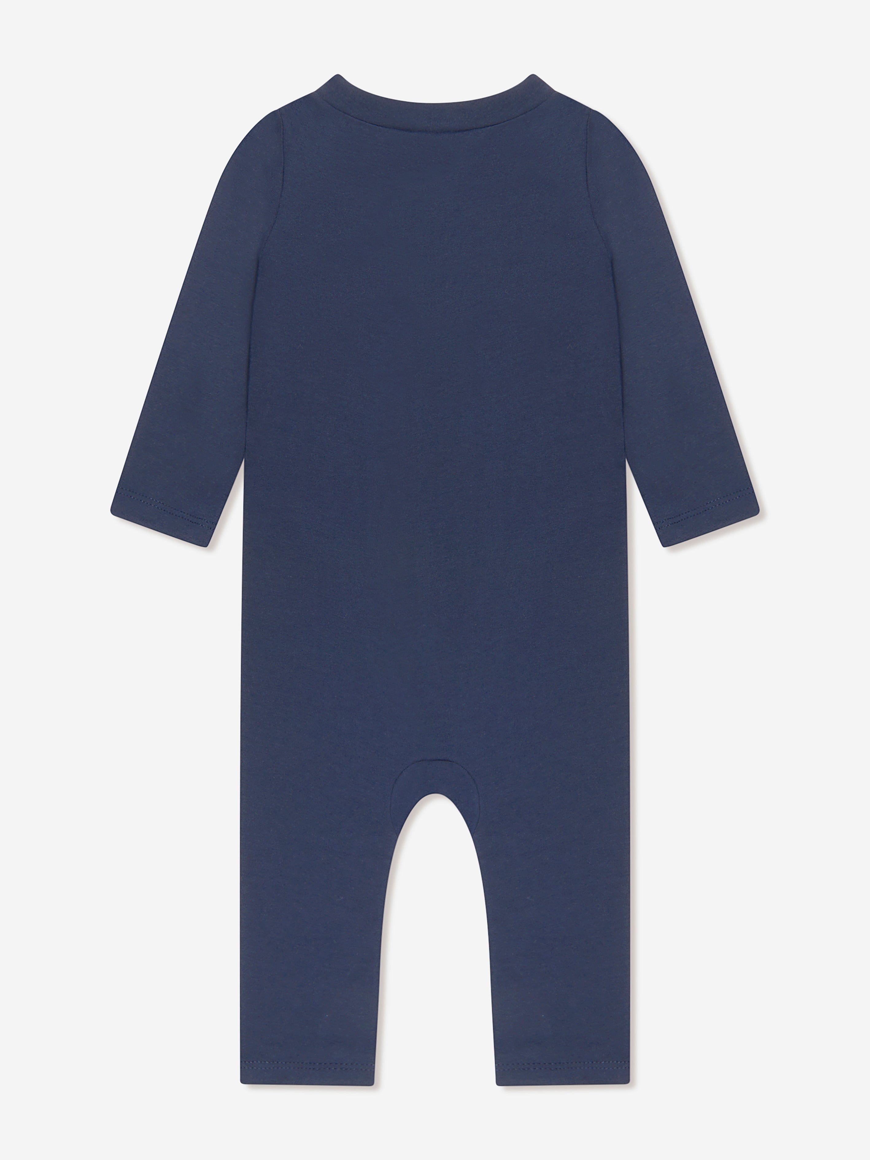 Nike Baby Boys Logo Romper in Navy