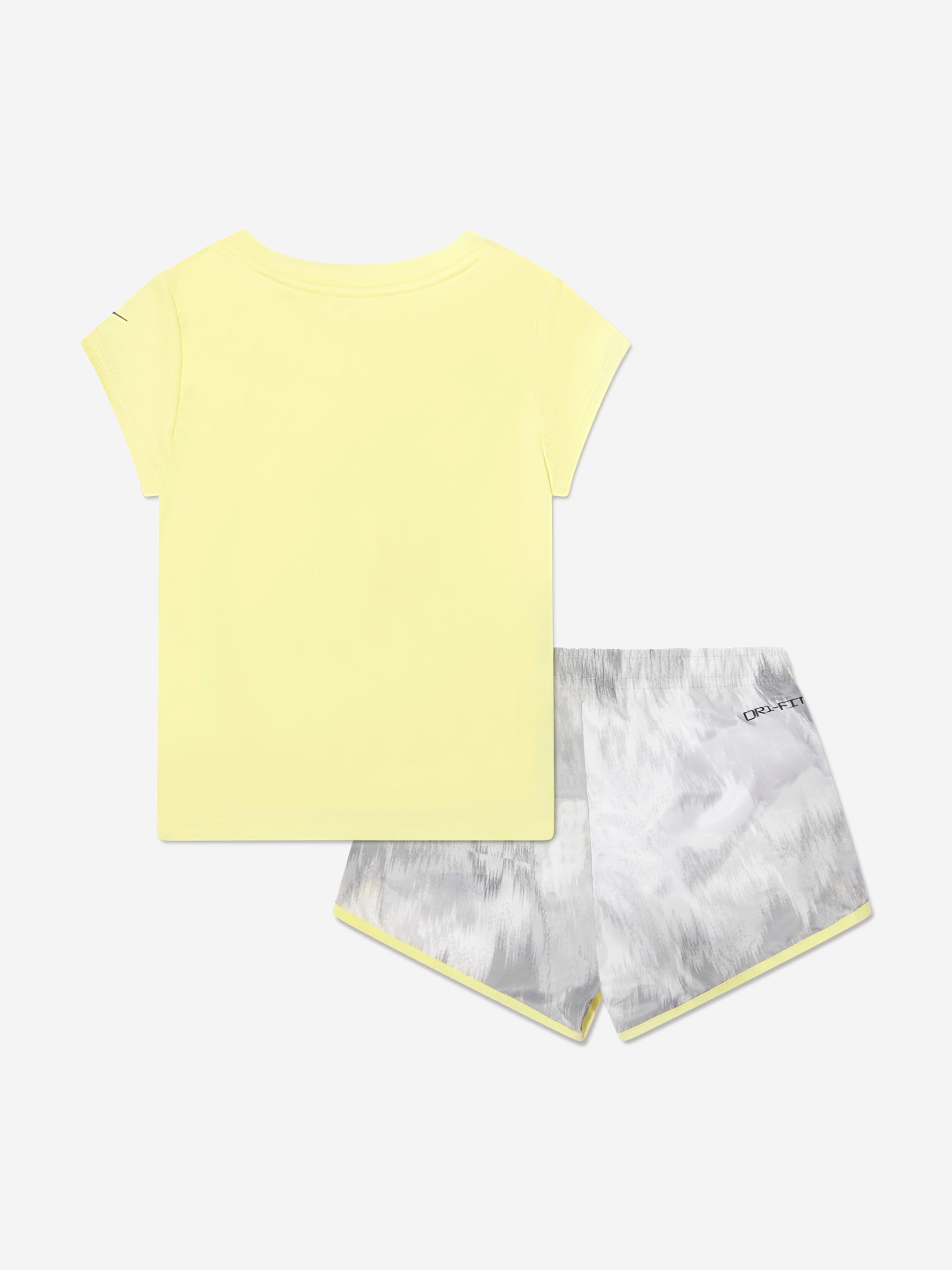 Nike Girls T-Shirt And Sprinter Shorts Set in White