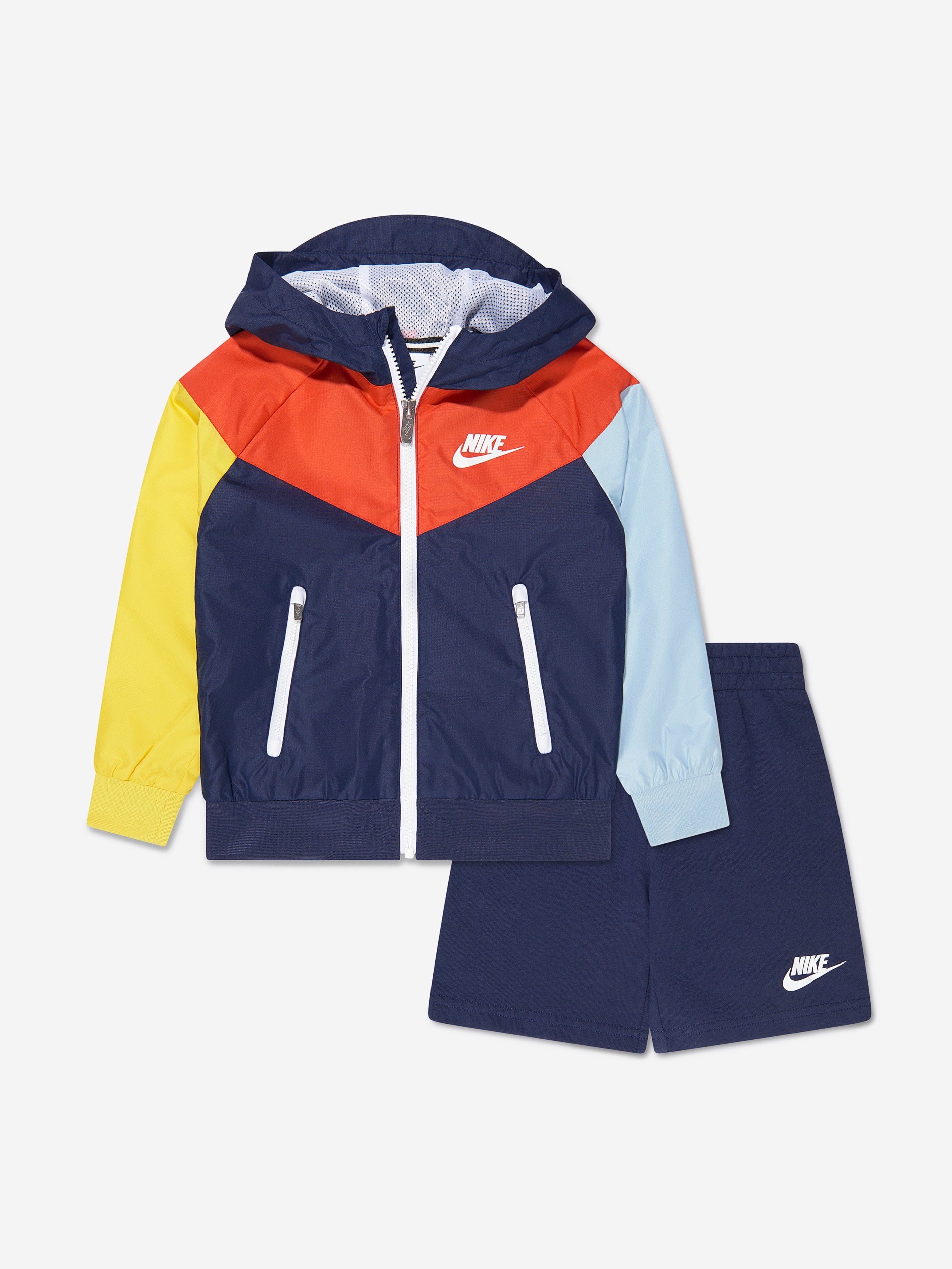 Nike Boys Active Joy Windrunner Tracksuit Set in Navy