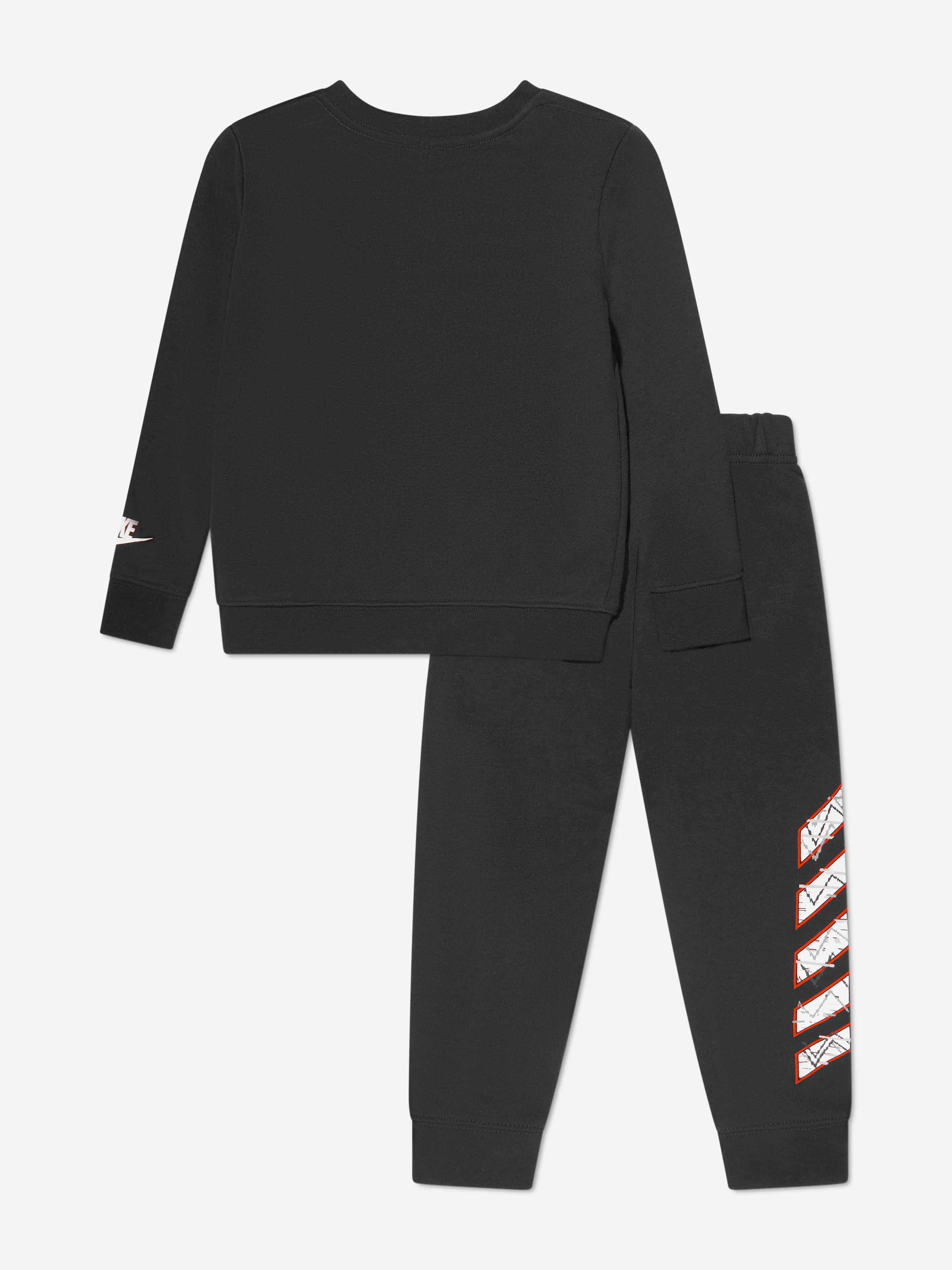 Nike Boys Logo Tracksuit in Black