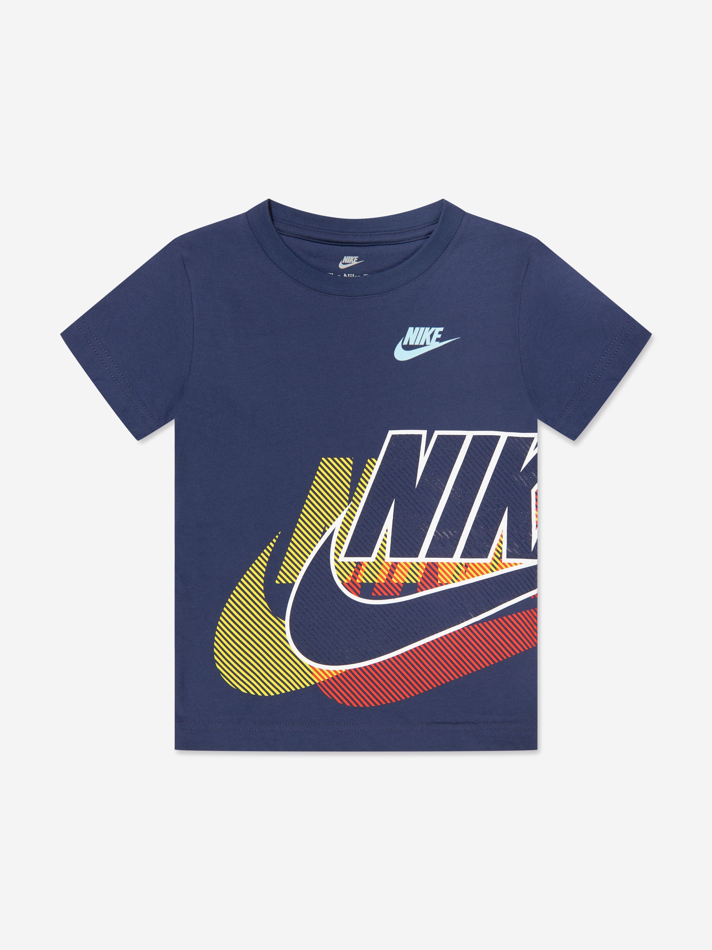 Nike Boys Futura Sidewinder T-Shirt in Navy