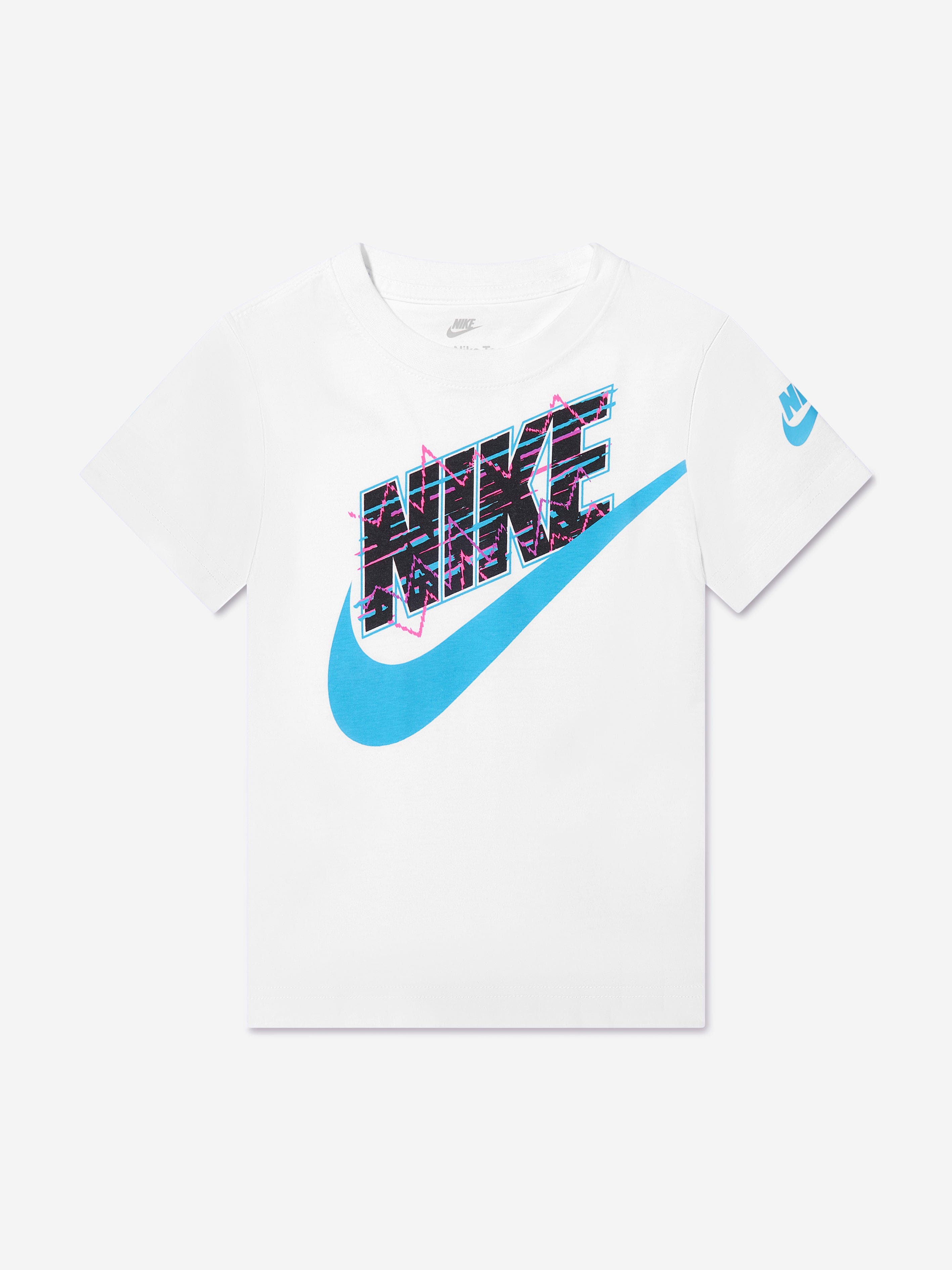 Nike Boys New Wave Futura T-Shirt in White