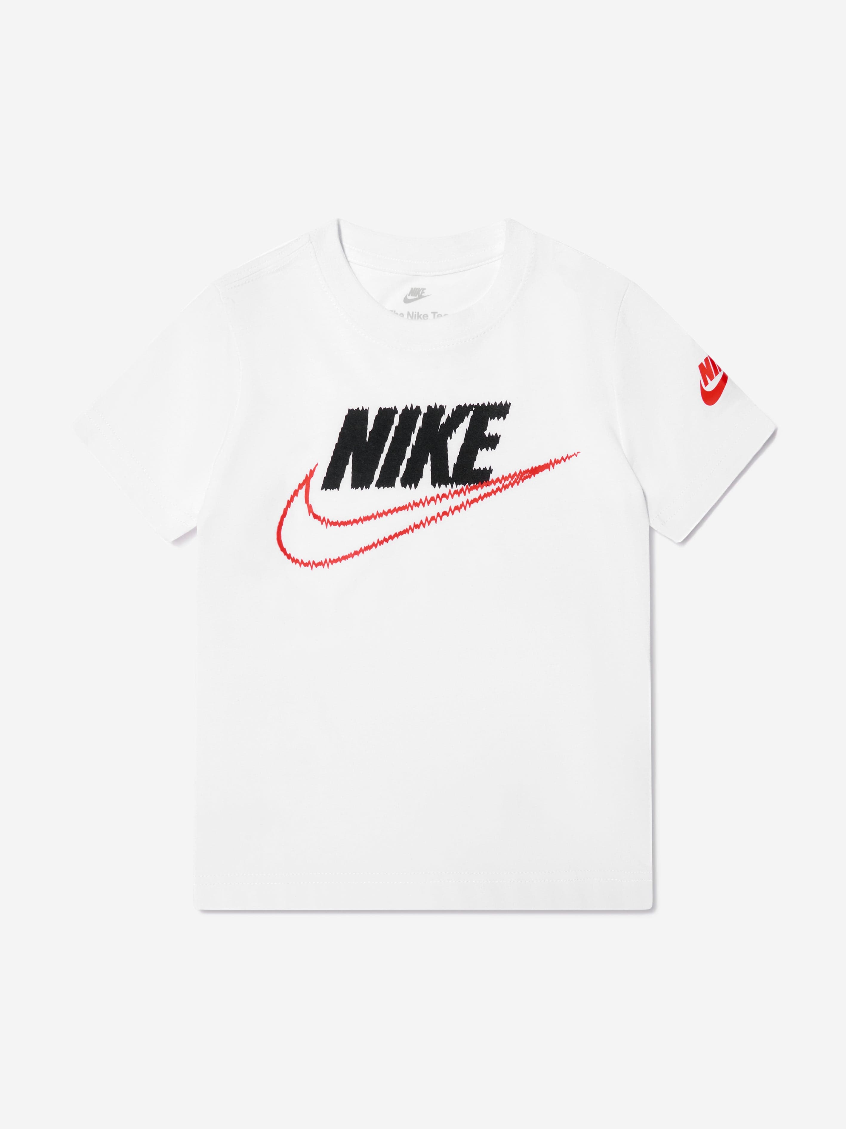 Nike Boys Static Futura T-Shirt in White