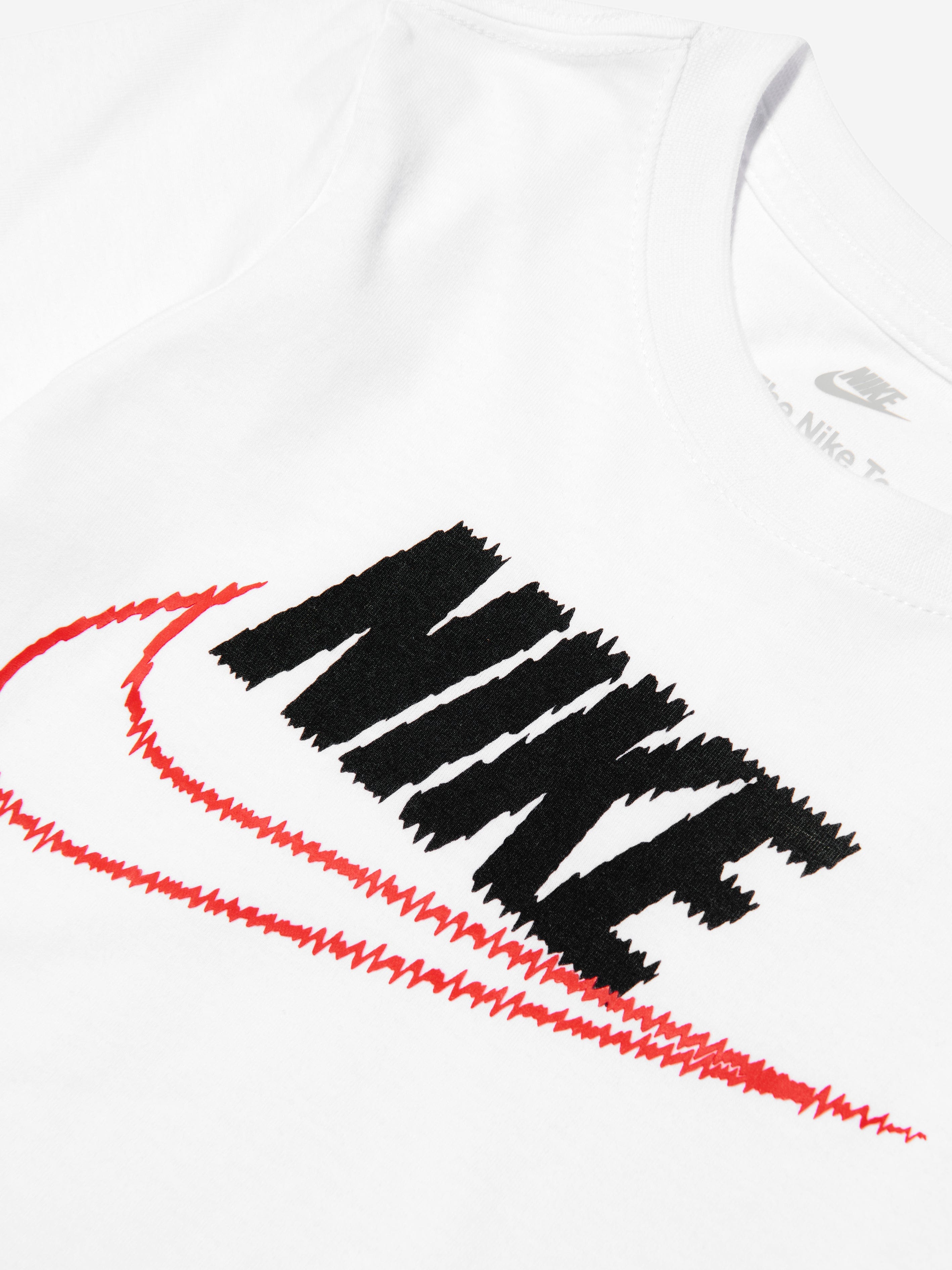 Nike Boys Static Futura T-Shirt in White