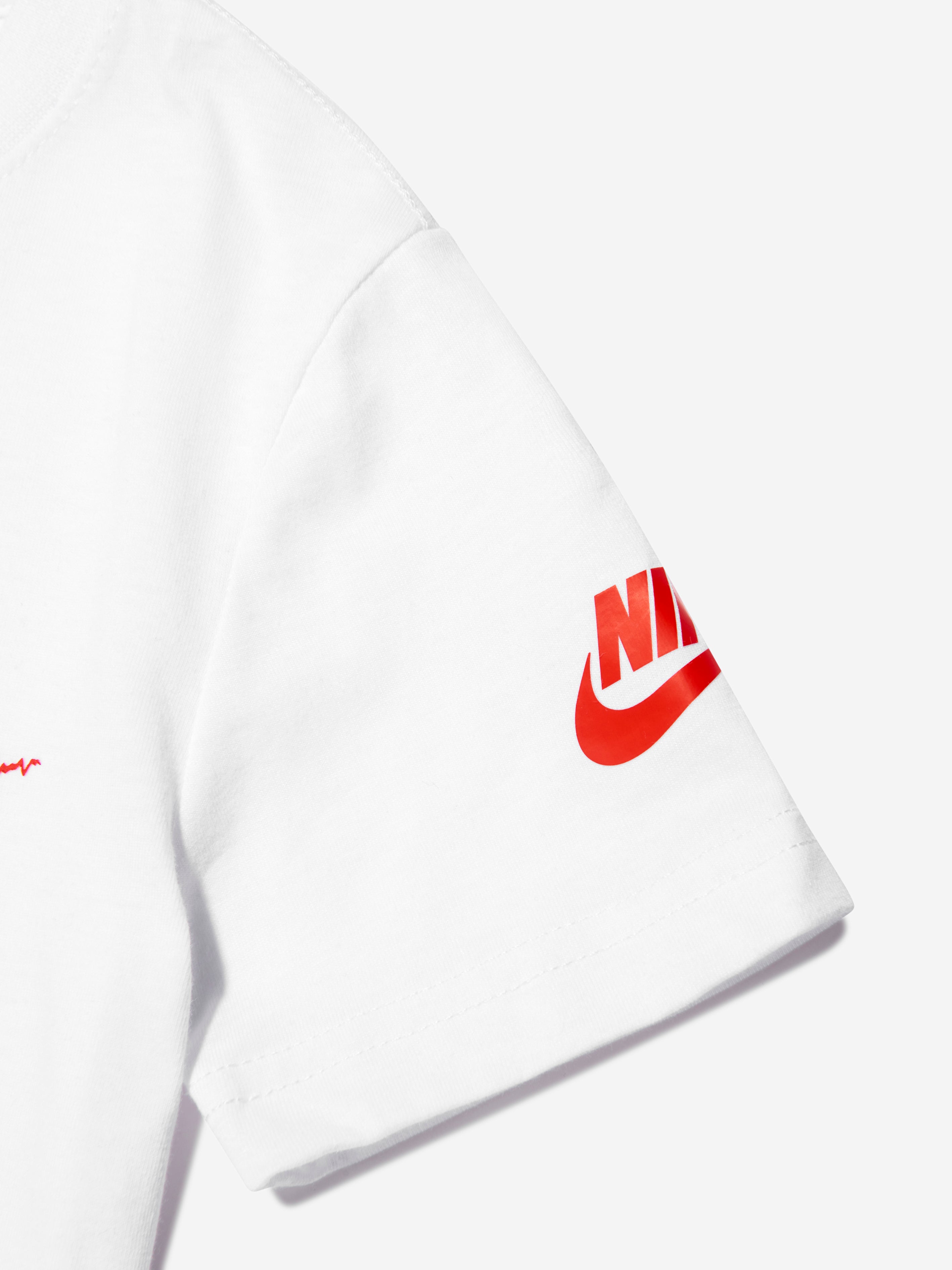 Nike Boys Static Futura T-Shirt in White